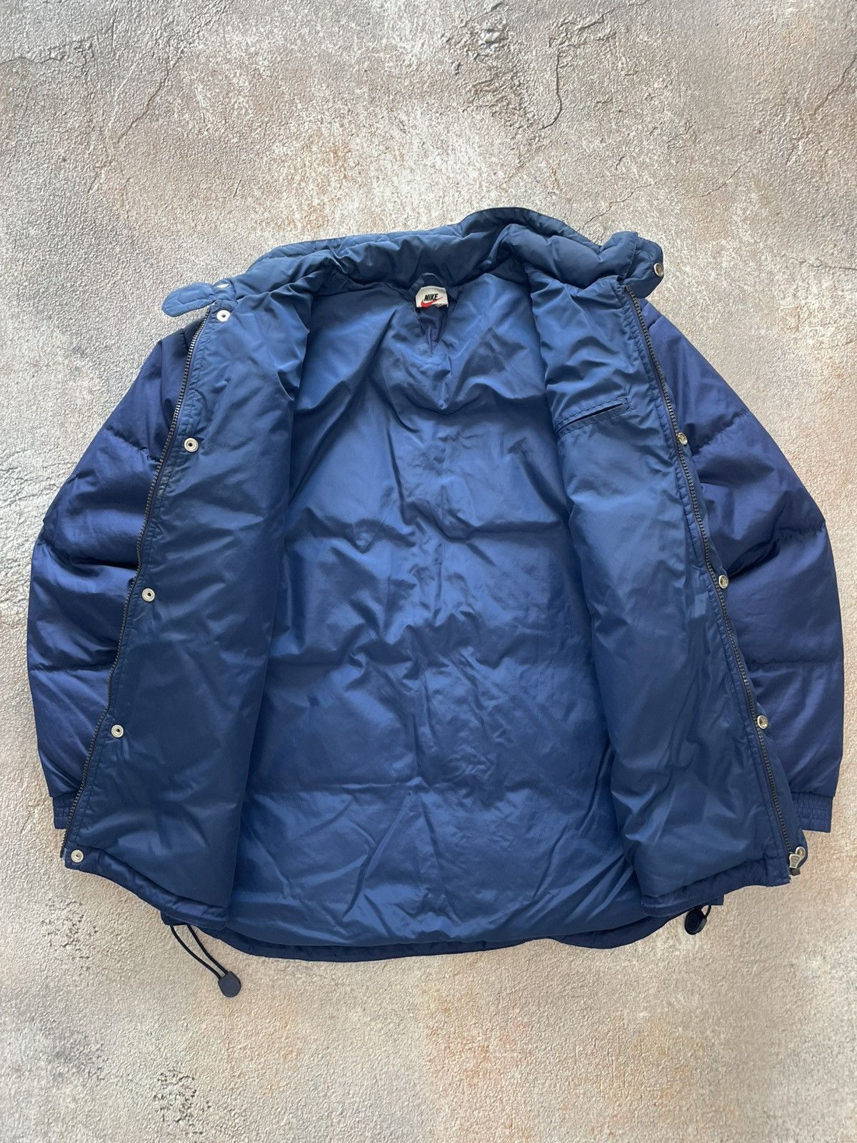Nike Vintage Nike Big Swoosh Nylon Puffer Jacket Size US S / EU 44-46 / 1 - 7 Thumbnail