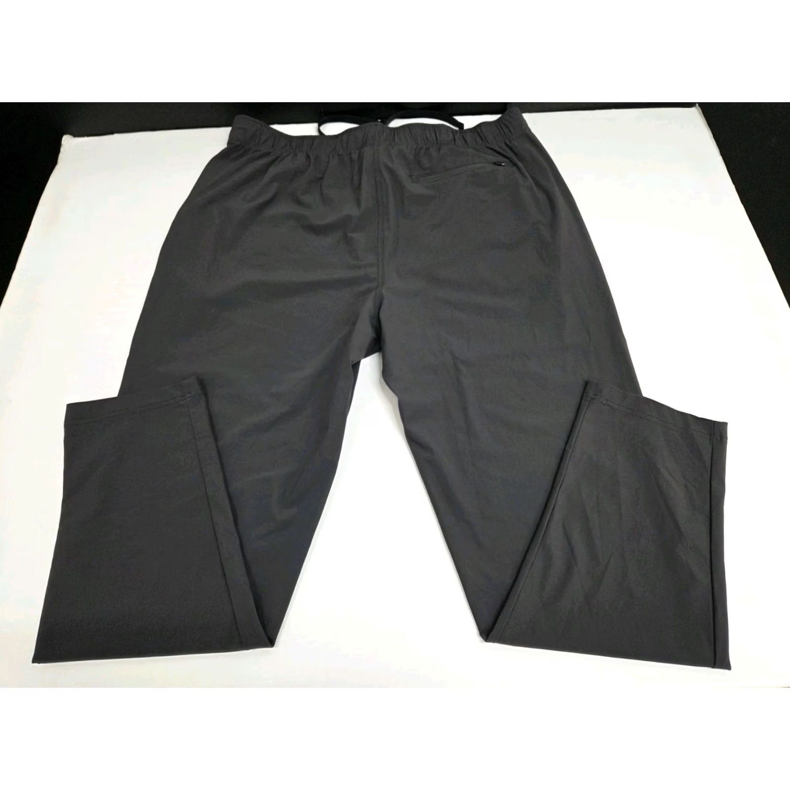 Vintage Glacier Mens Active Grey Pants Drawstring Zip Front/Back Pocket 38 #8538 Size US 36 / EU 52 - 2 Thumbnail