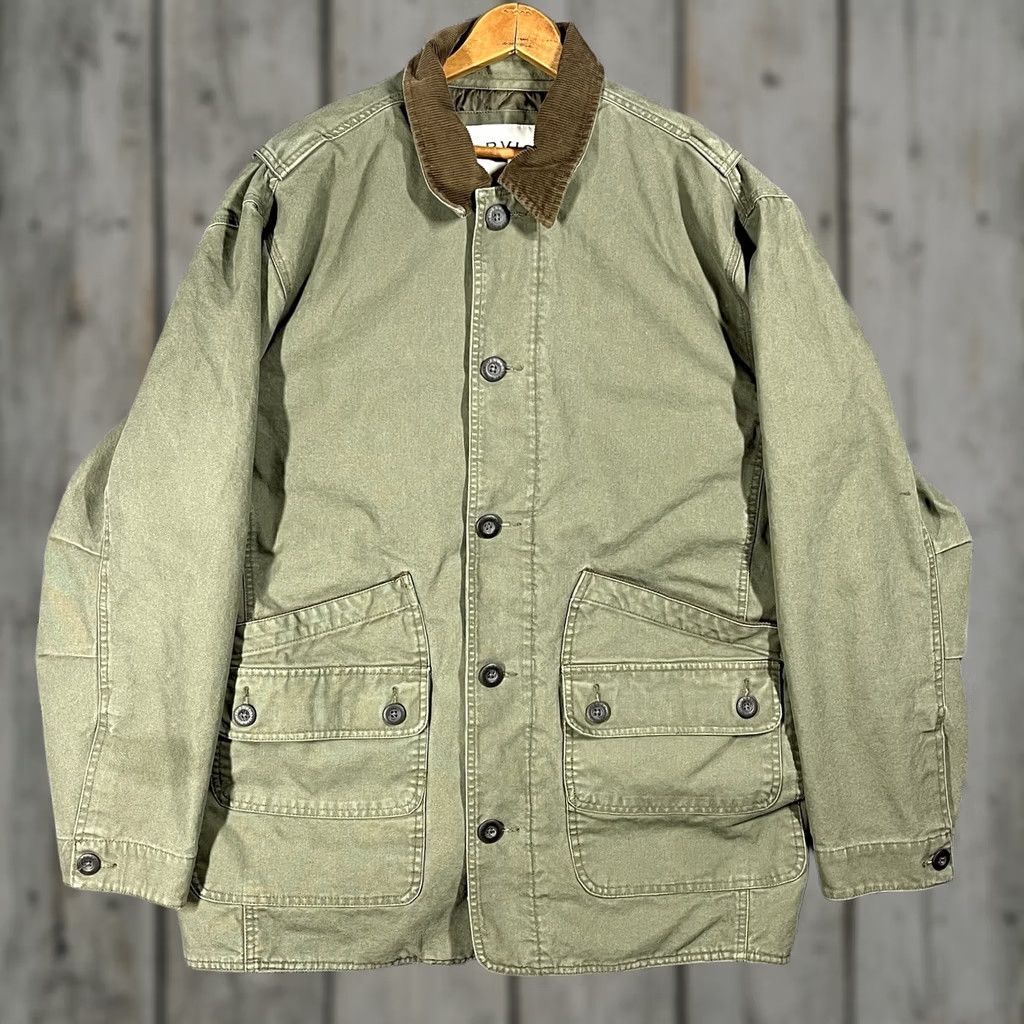 Orvis Orvis Barn Chore Jacket Mens L Corduroy Trim Quilted Lined Canvas Cotton Green Pockets Workwear Size US L / EU 52-54 / 3 - 1 Thumbnail
