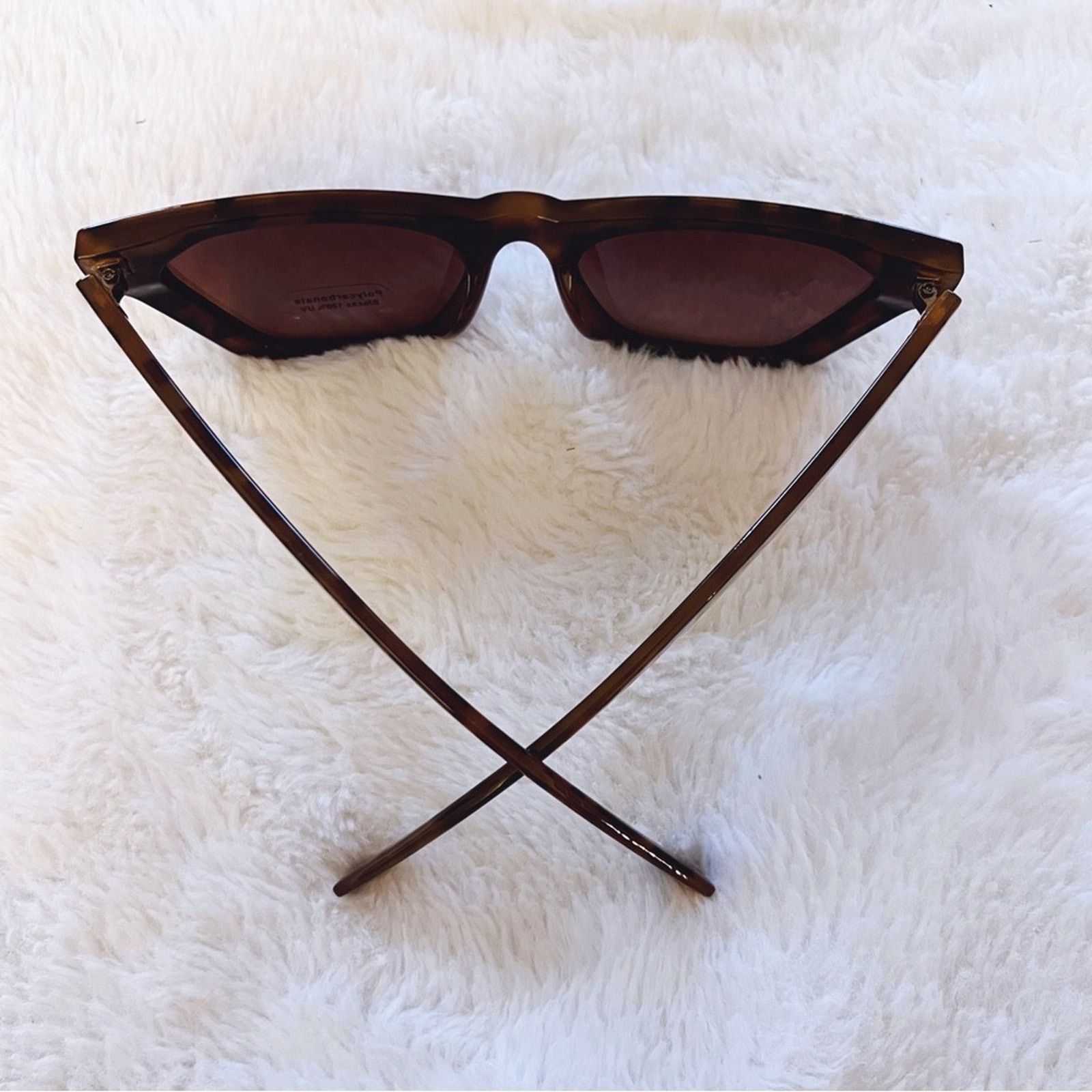 Other Lucy Tortoise Brown Sleek Square Frame Sunglasses Size ONE SIZE - 9 Thumbnail