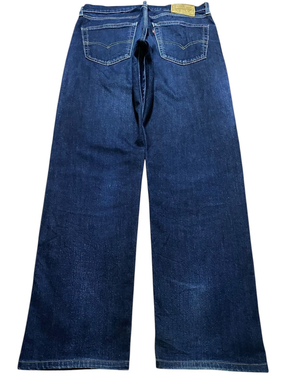 Levi's Levis Vietnam Big E Blue Faded Wash Distressed Loose Jeans Size US 33 - 2 Thumbnail