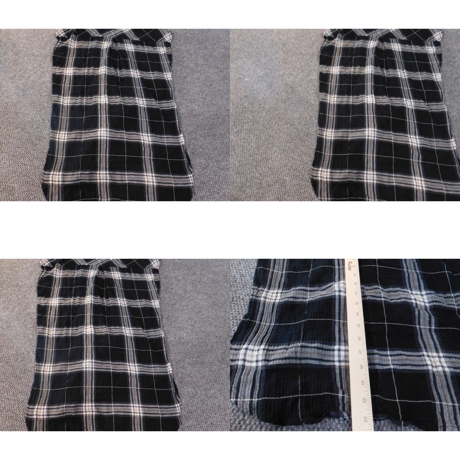Vintage Lovestitch Womens Black Plaid Button-Up Blouse M User: Lovestitch Womens Black Plaid Button-Up Blouse M Size M / US 6-8 / IT 42-44 - 8 Thumbnail