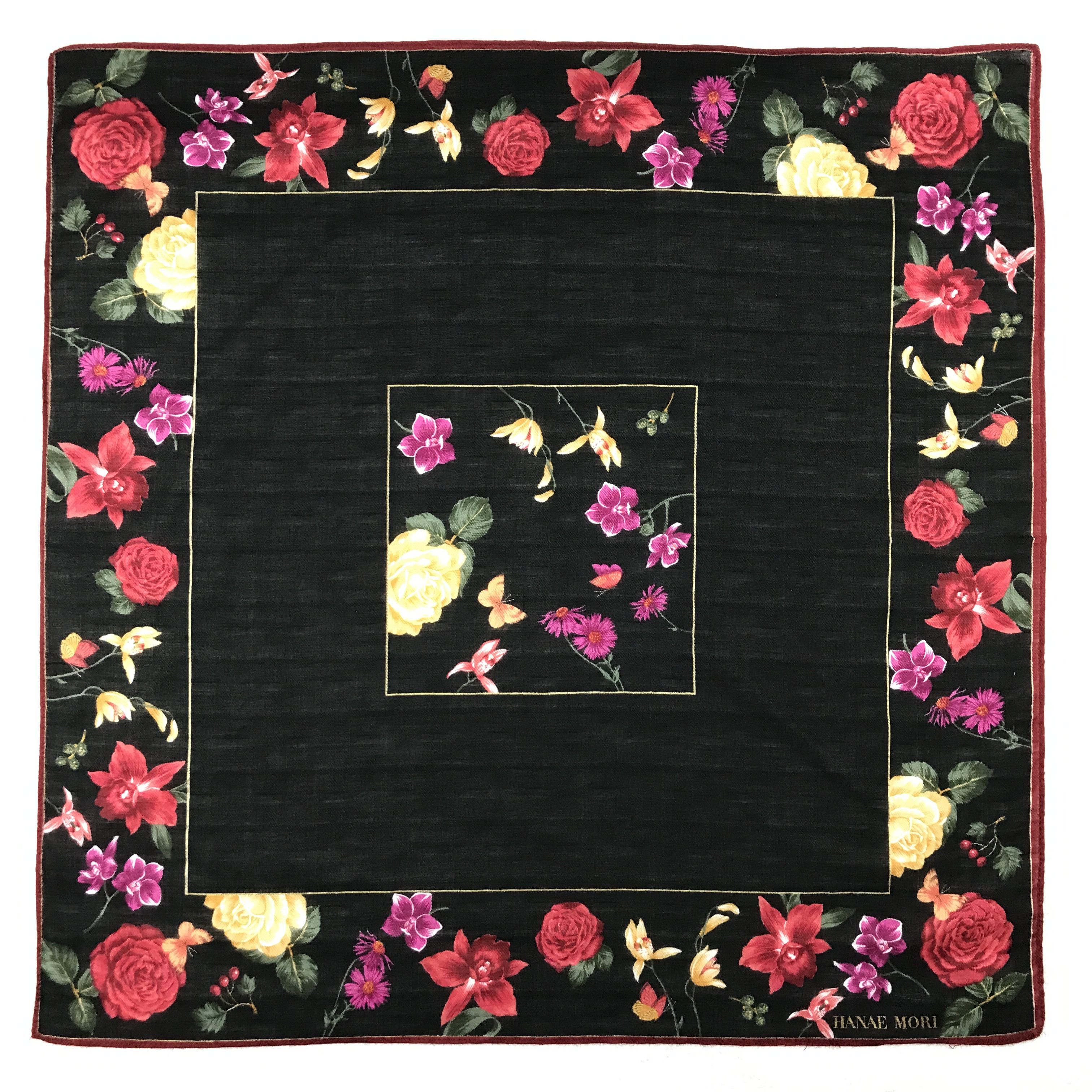 Hanae Mori × Japanese Brand × Vintage Vintage Hanae Mori Bandana Neckerchief Handkerchief Size ONE SIZE - 1 Thumbnail