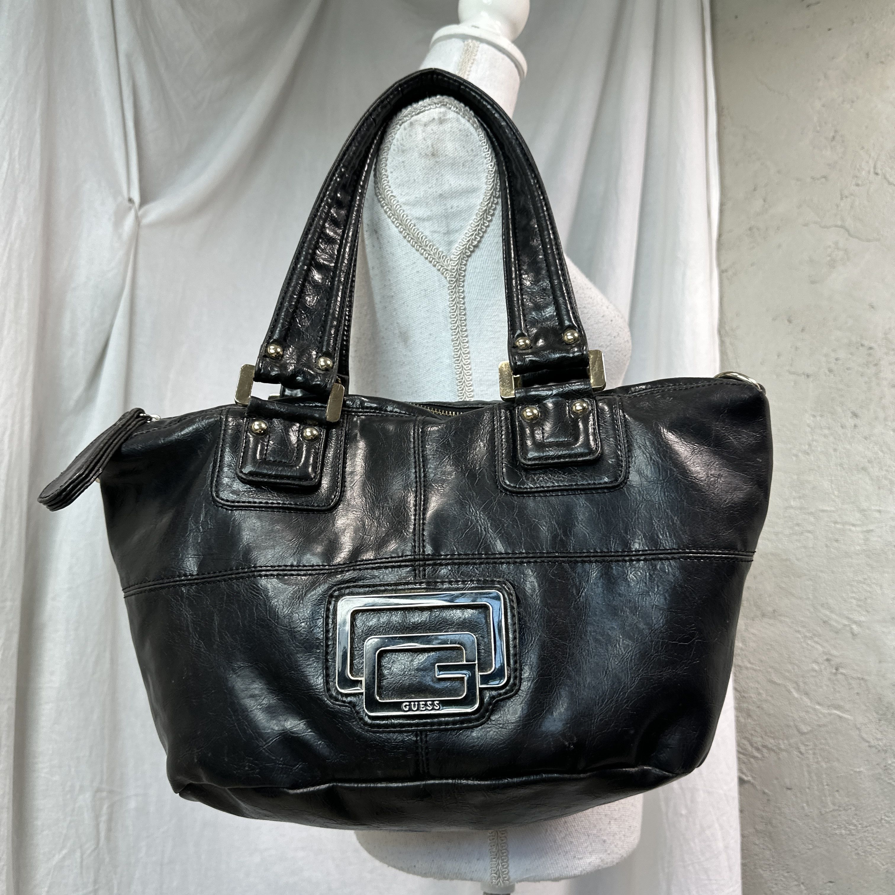 Guess Vintage Leather Hobo Old Money Guess Bag Y2K Size ONE SIZE - 2 Thumbnail