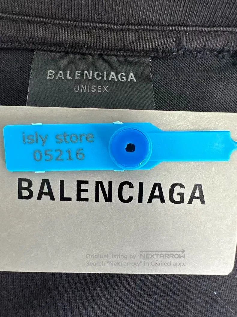 Balenciaga Balenciaga Round neck chest CD long-sleeve T-shirt Size US S / EU 44-46 / 1 - 4 Thumbnail