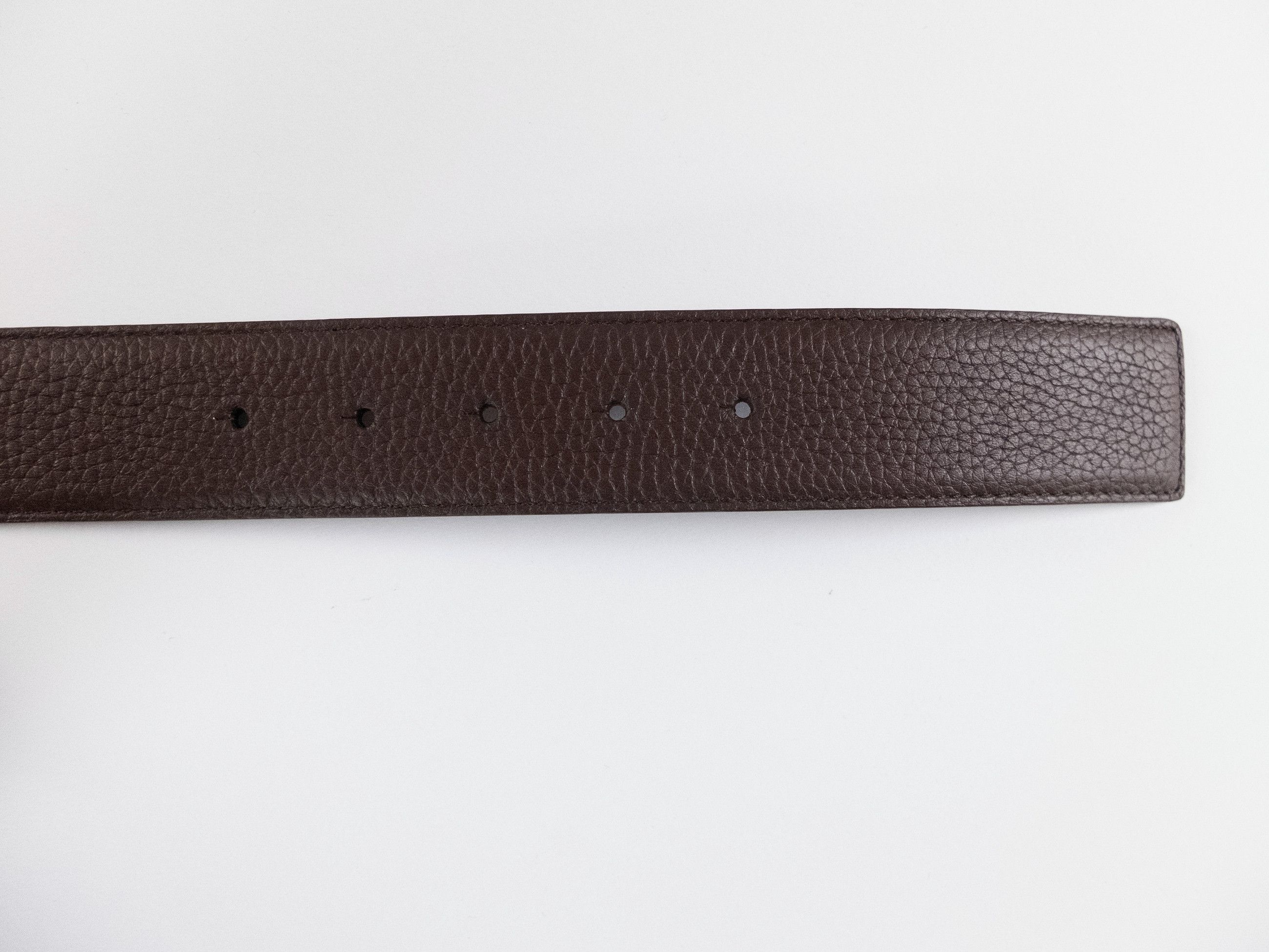 Dolce & Gabbana DOLCE & GABBANA brown DG buckle leather belt Size 90 Size 34 - 4 Thumbnail