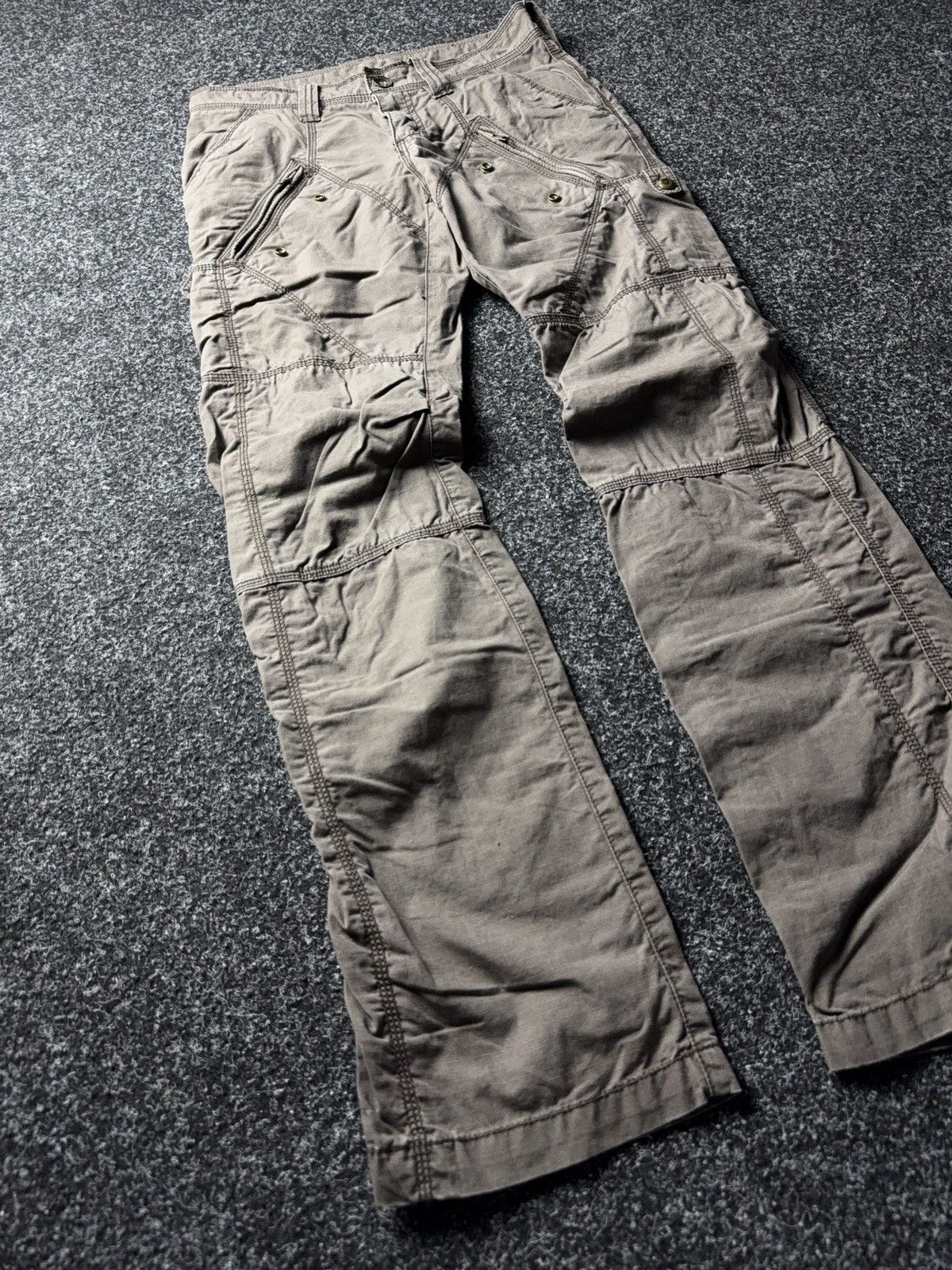 Japanese Brand Japanese 00s Y2K Women’s Aviator Cargo Pants Multi Pocket Size 28" / US 6 / IT 42 - 2 Thumbnail