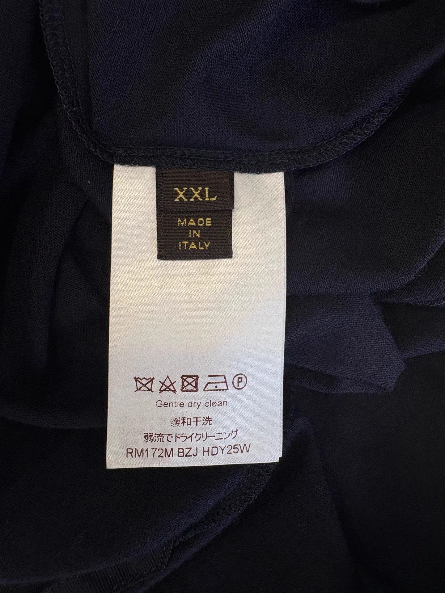 Louis Vuitton LOUIS VUITTON Chest Pocket Long Sleeve Polo K1 Size US XXL / EU 58 / 5 - 4 Thumbnail