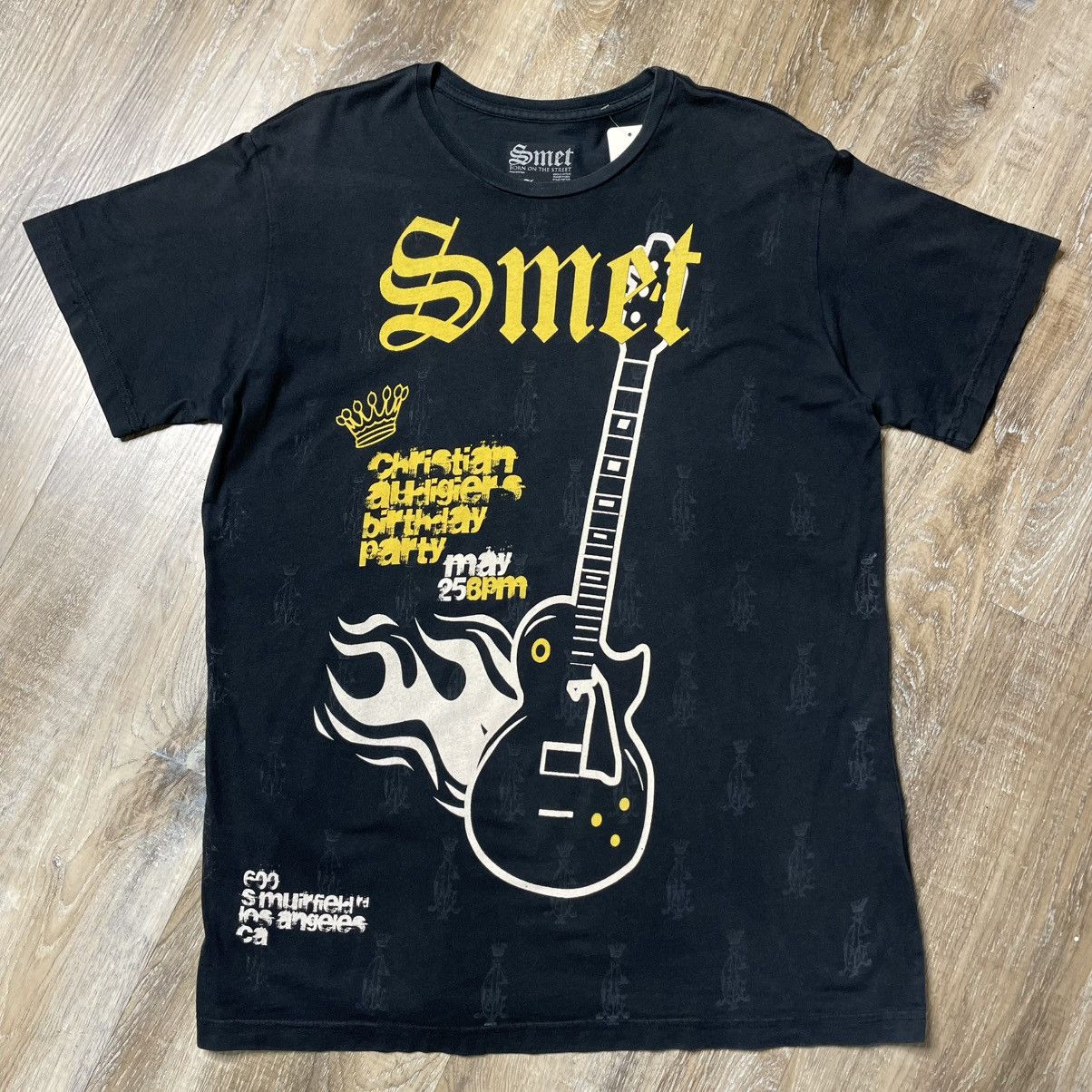 Christian Audigier × Ed Hardy Christian Audigier Birthday Smet Tee Shirt Mens Large Y2K Size US L / EU 52-54 / 3 - 1 Thumbnail