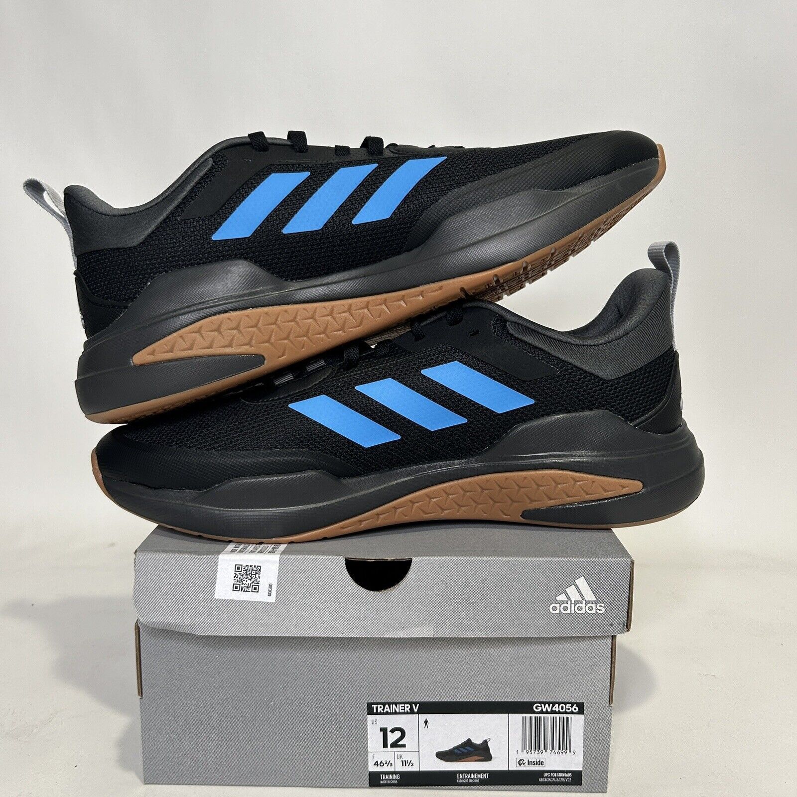 Adidas Adidas Trainer V “Blue Black” 2024 Size US 12 / EU 45 - 3 Thumbnail