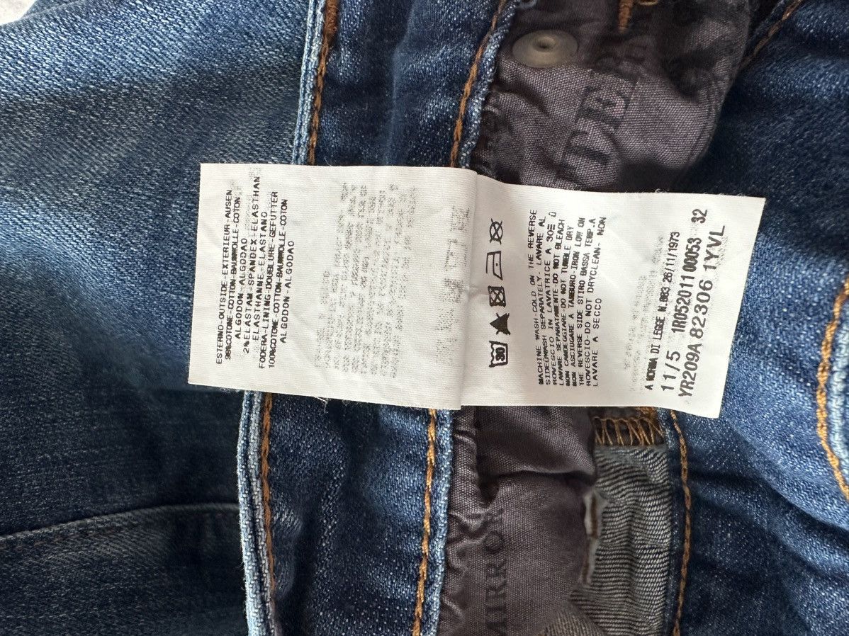 John Galliano Galliano Gazette Print Drop Crotch Denim Pants Size US 30 / EU 46 - 7 Thumbnail