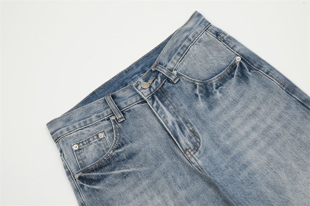 Japanese Brand × Jean Washed loose casual simple jeans Size US 32 / EU 48 - 4 Thumbnail