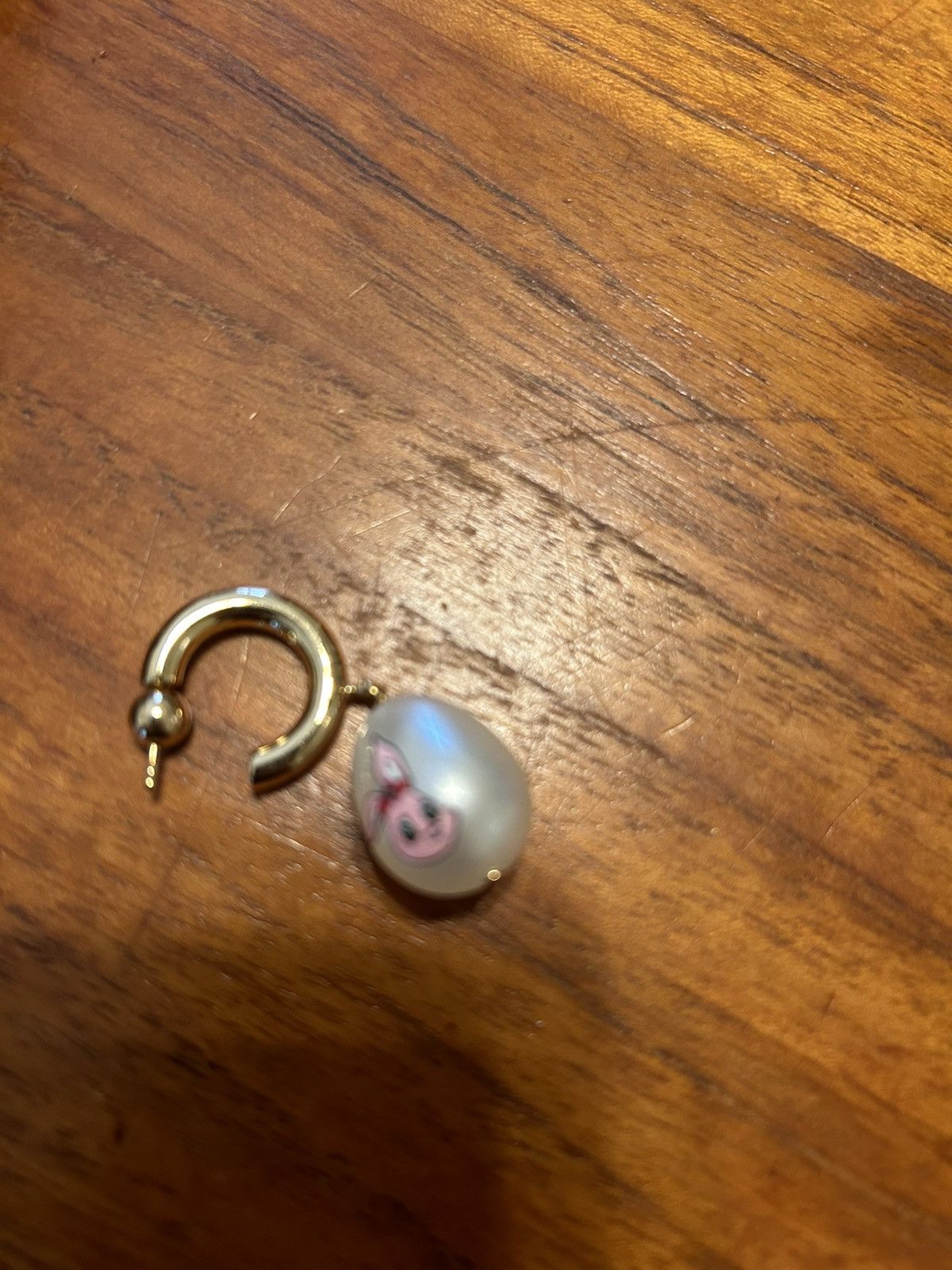 SSENSE Ssense x Safsafu exclusive Bunny Cotton Candy Earring Size ONE SIZE - 3 Thumbnail