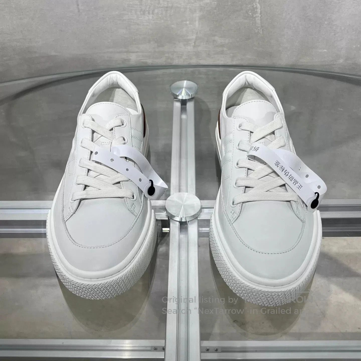 Hermes White Low. Size US 7 / EU 40 - 1 Thumbnail