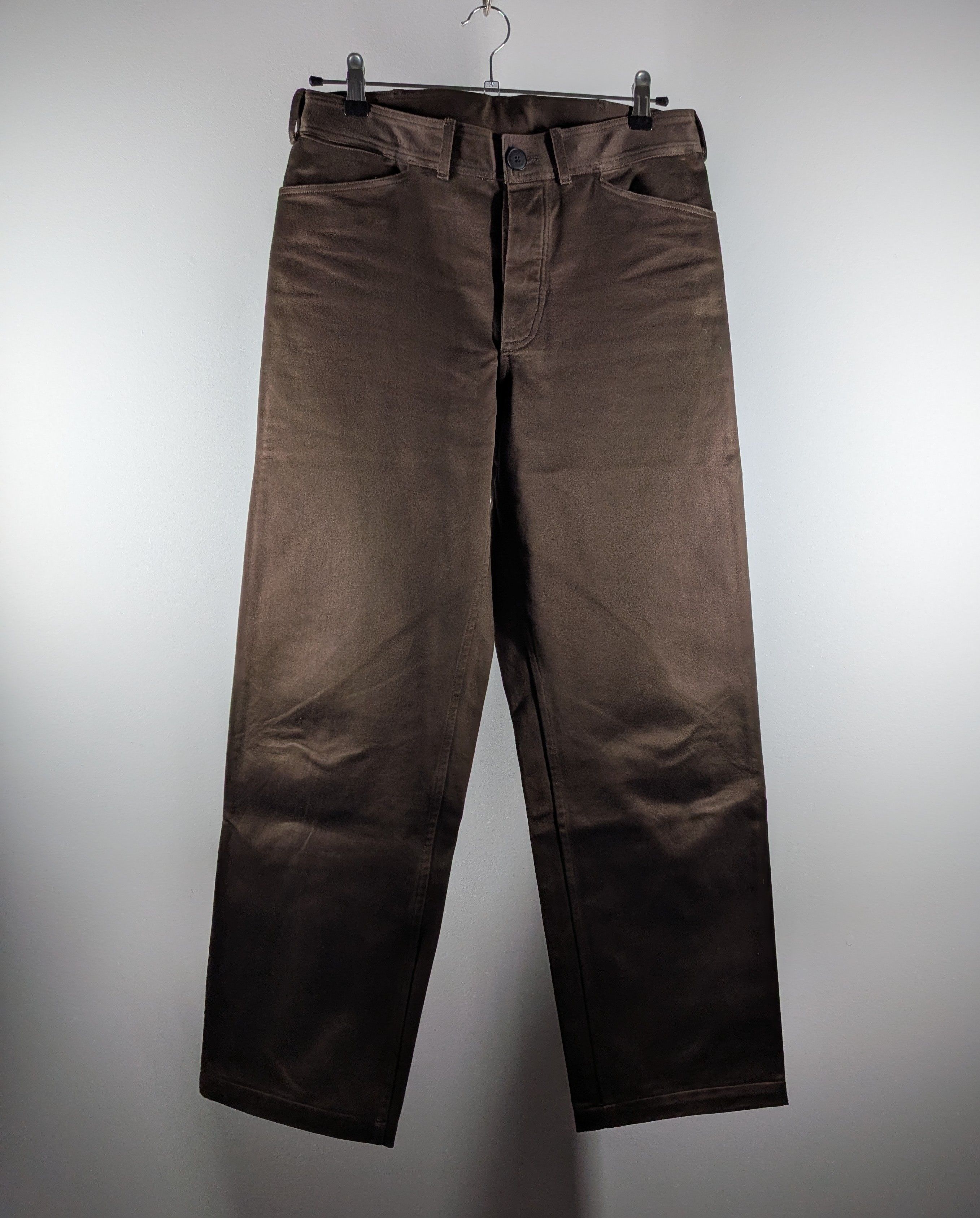 Other Unkruid Nulpointdrei Trousers, Brown Heavy Double Satin Size US 31 - 1 Thumbnail