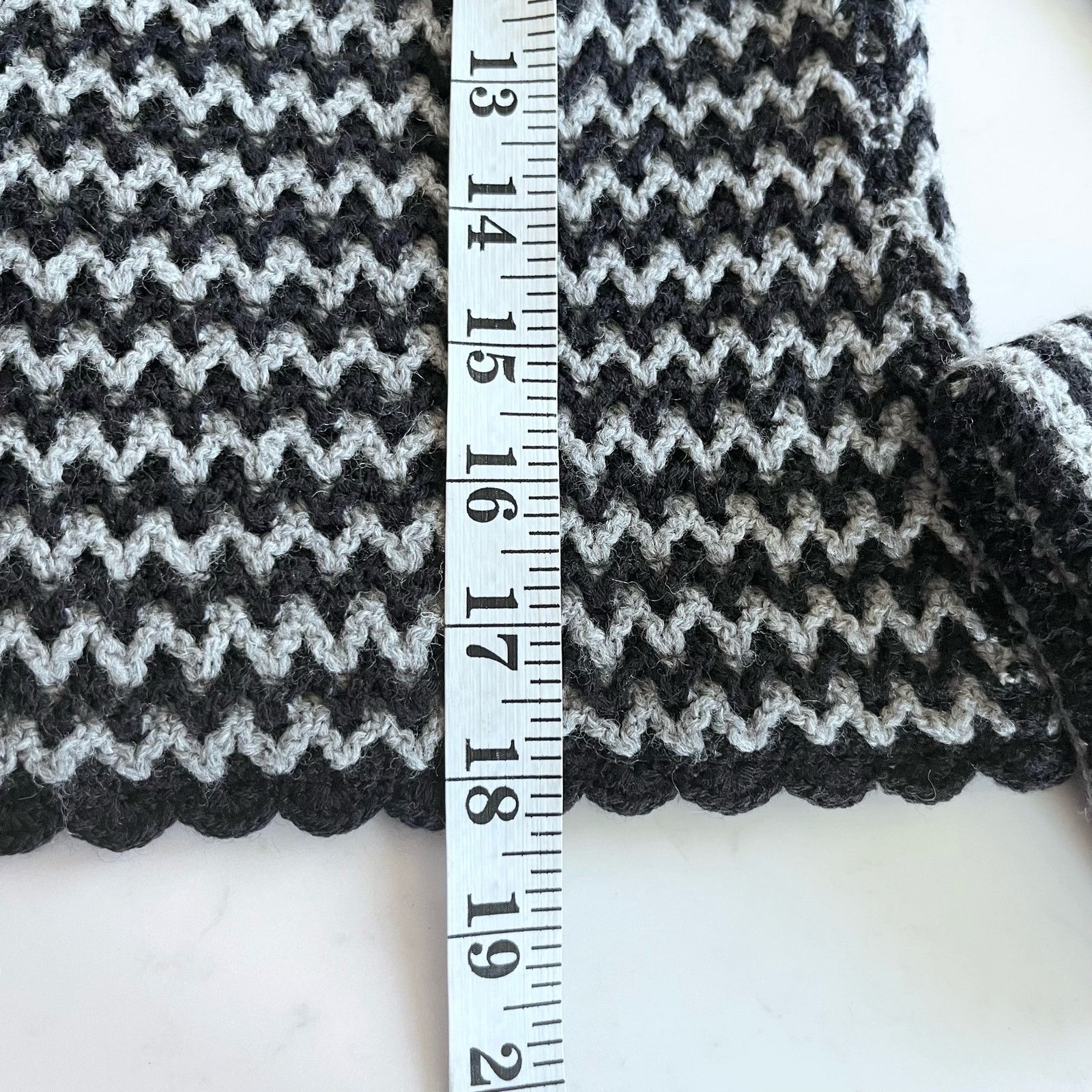 Moschino Moschino Bow Chunky Wool Knit Sweater Cardigan Gray Black Size M / US 6-8 / IT 42-44 - 9 Thumbnail
