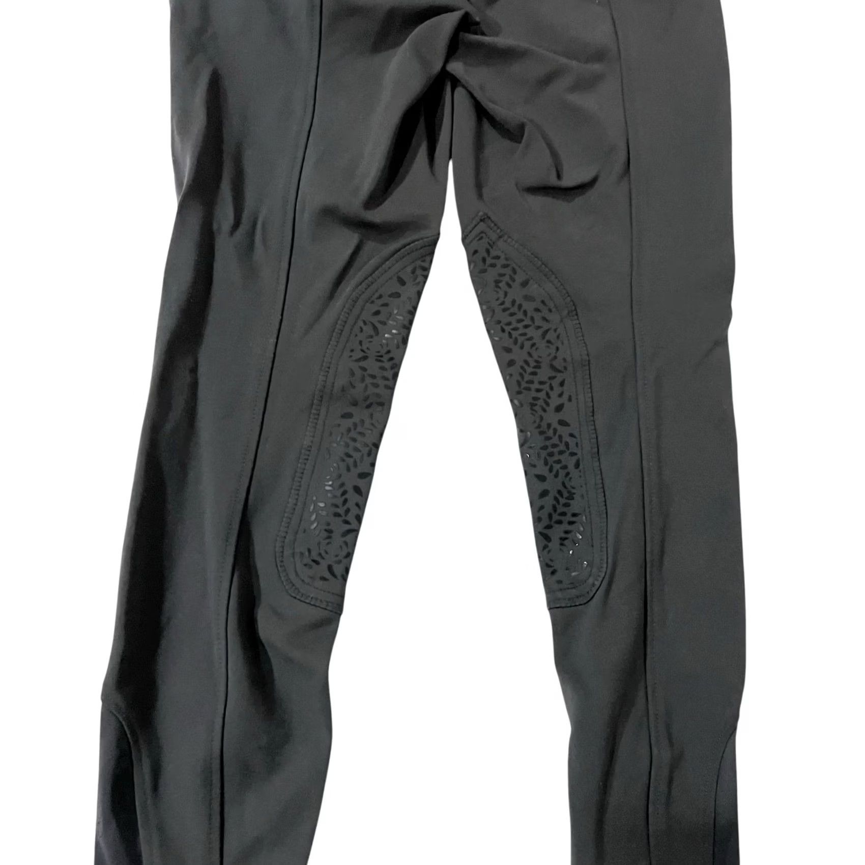 Vintage Piper by SmartPak Breeches Pants Equestrian Knee Patch Gray Euro Seat Womens 28R Size 28" / US 6 / IT 42 - 7 Thumbnail