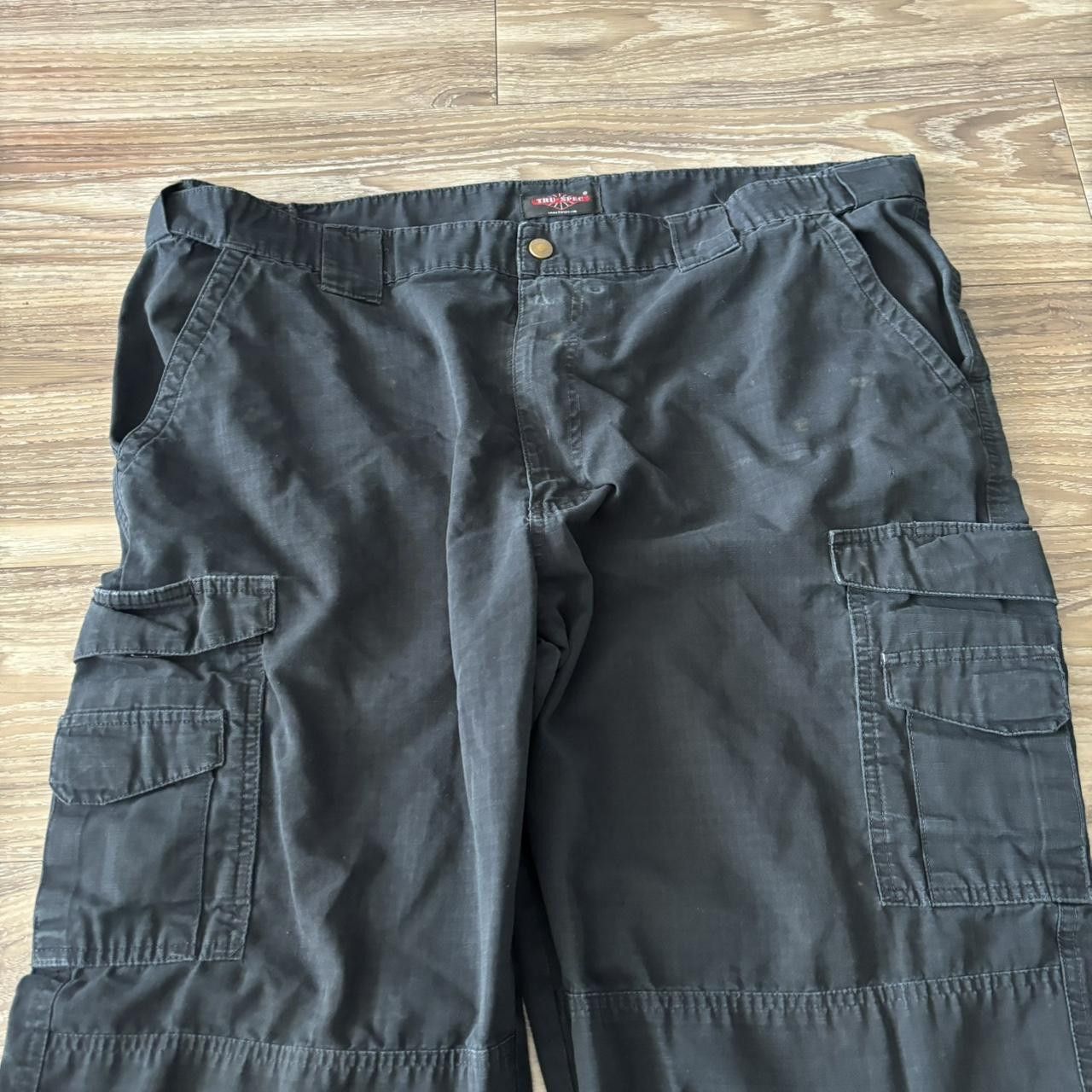 Vintage Crazy Vintage Y2K/2000s Baggy Black Workwear Streetwear Skater Cargo Pants! 42x30 Size US 42 / EU 58 - 5 Thumbnail
