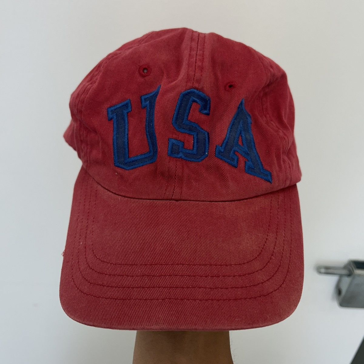 Polo Ralph Lauren red Vintage USA Ralph Lauren hats Size ONE SIZE - 1 Thumbnail