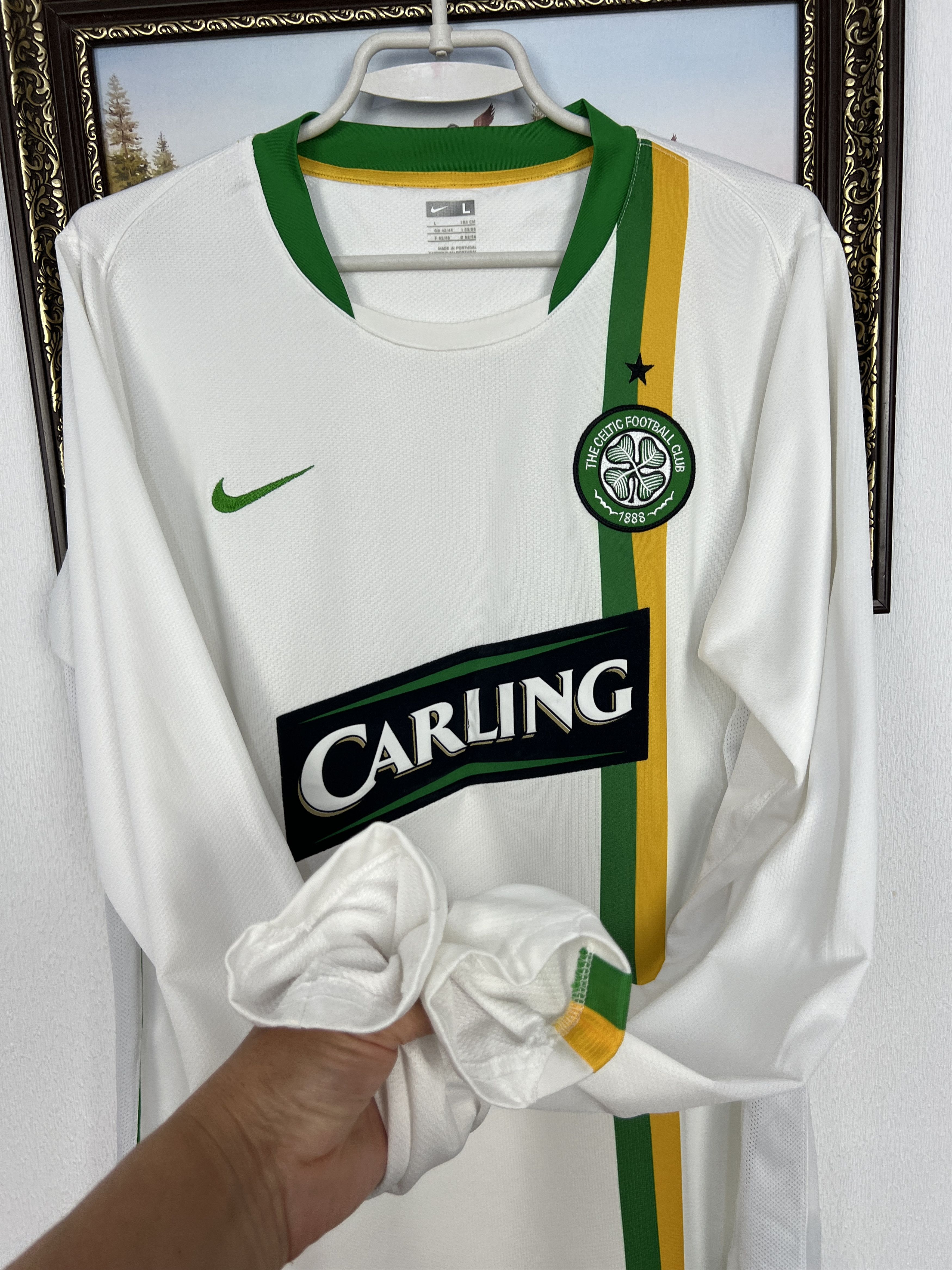 Nike Celtic Shirt football shirt 2006 Soccer Nike Long Sleeve Size US L / EU 52-54 / 3 - 7 Thumbnail