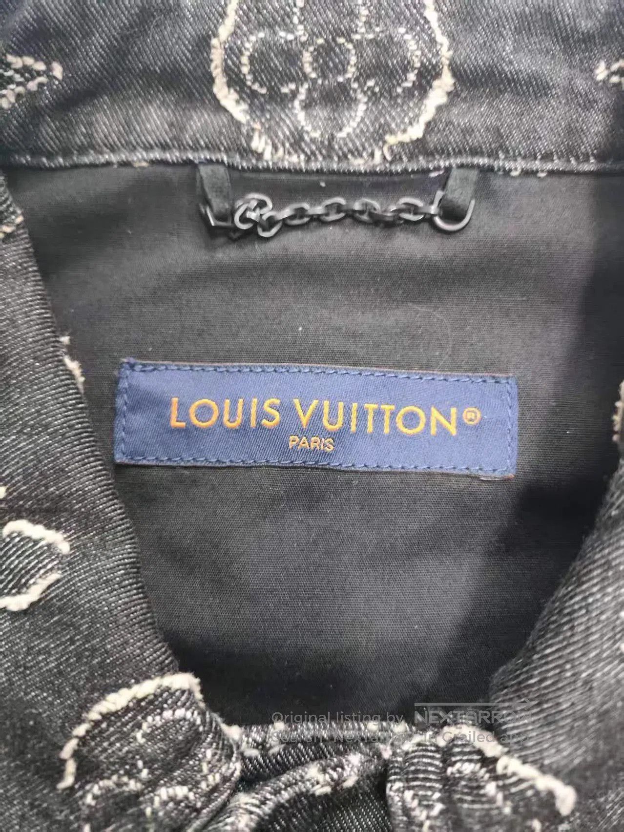 Louis Vuitton Black Monogram Denim Jacket. Size US M / EU 48-50 / 2 - 3 Thumbnail