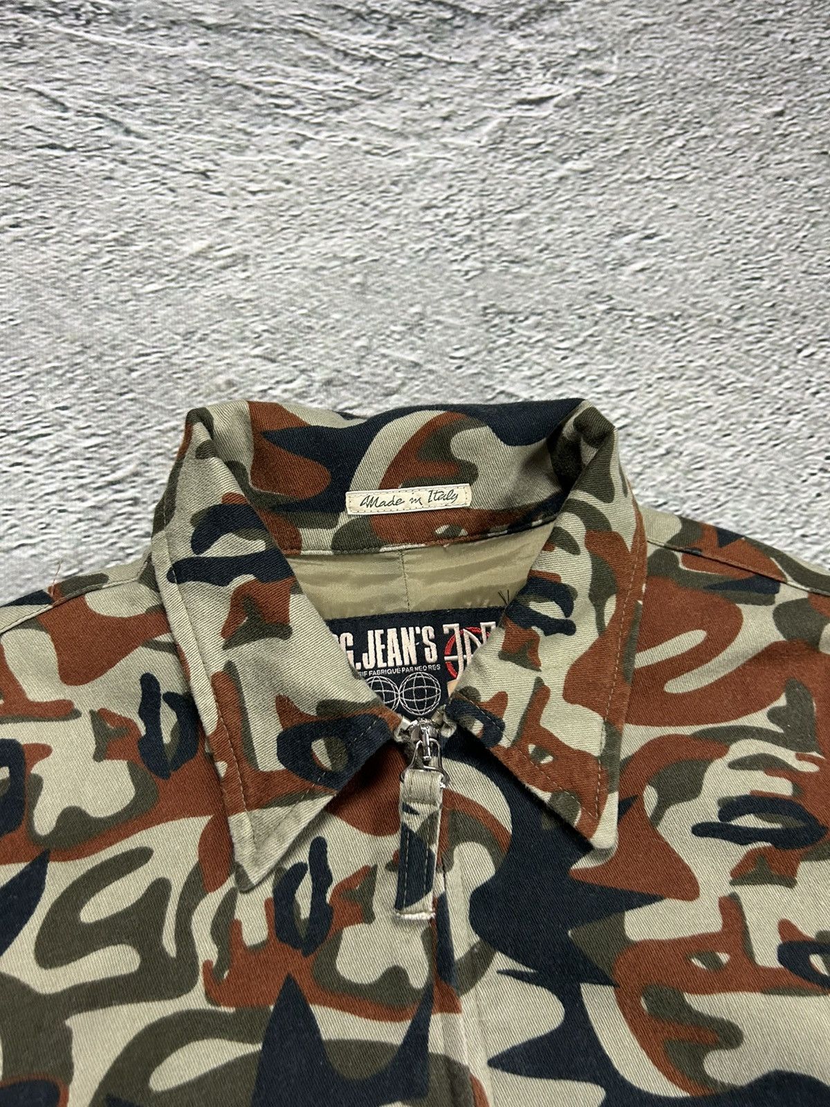 Jean Paul Gaultier Jean Paul Gaultier denim jacket AW 2001 JPG Jeans Faces Camo Size S / US 4 / IT 40 - 2 Thumbnail