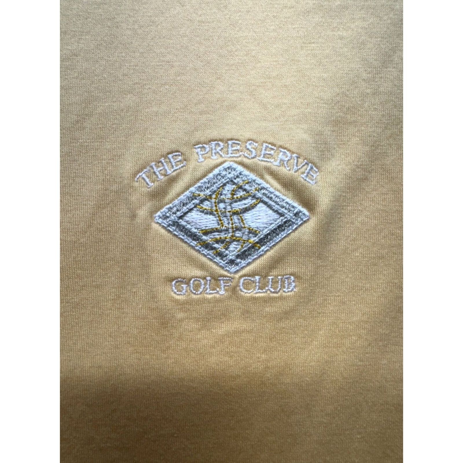 Vintage VINTAGE Fairway & Greene Polo Shirt L Unisex Adults Yellow The Preserve Golf Club 7871 Size US L / EU 52-54 / 3 - 3 Thumbnail