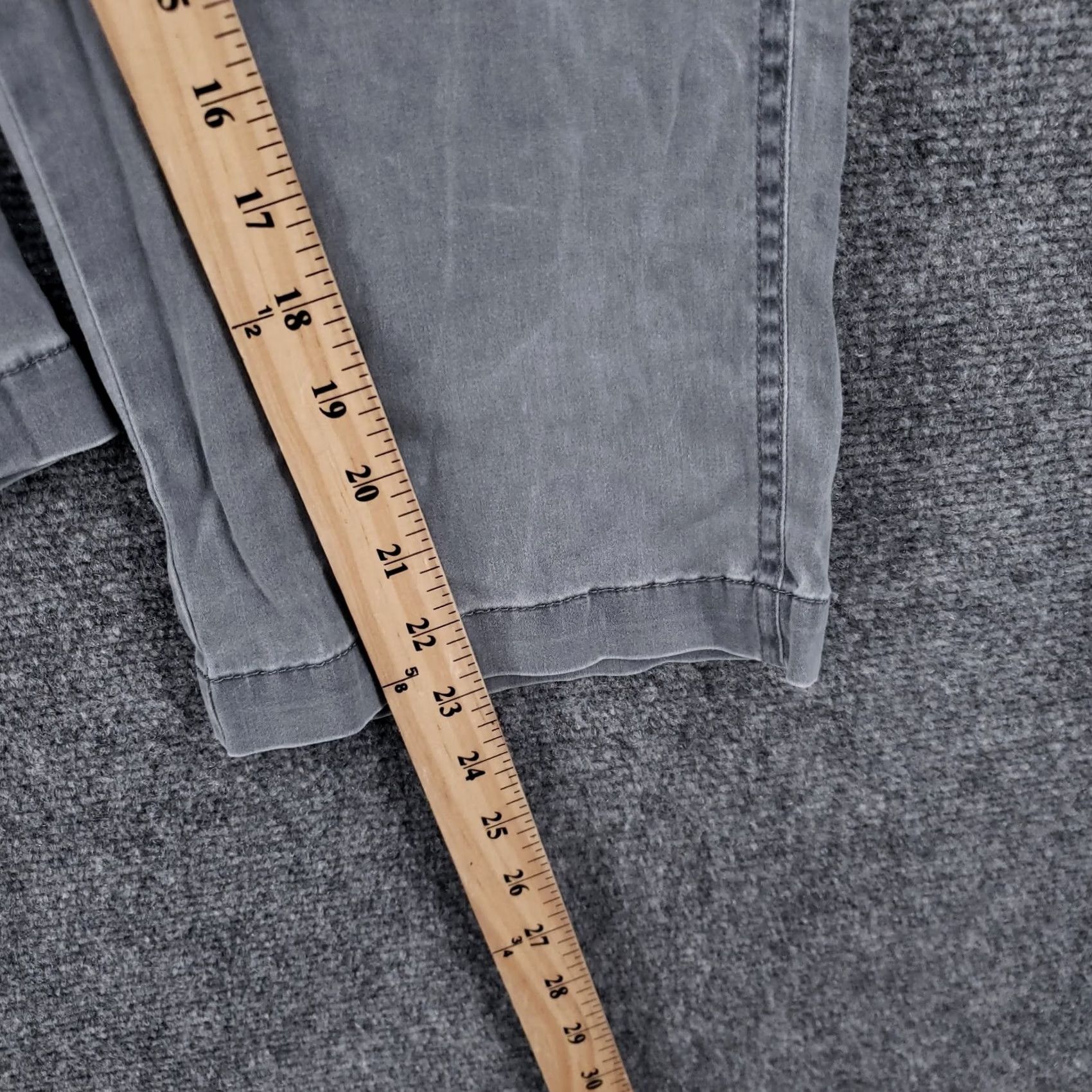 J. Jill J. Jill Pants Women 12 Gray Cropped Stretch Mid Rise Utility Straight Zip Fly Size 34" / US 12 / IT 48 - 5 Thumbnail