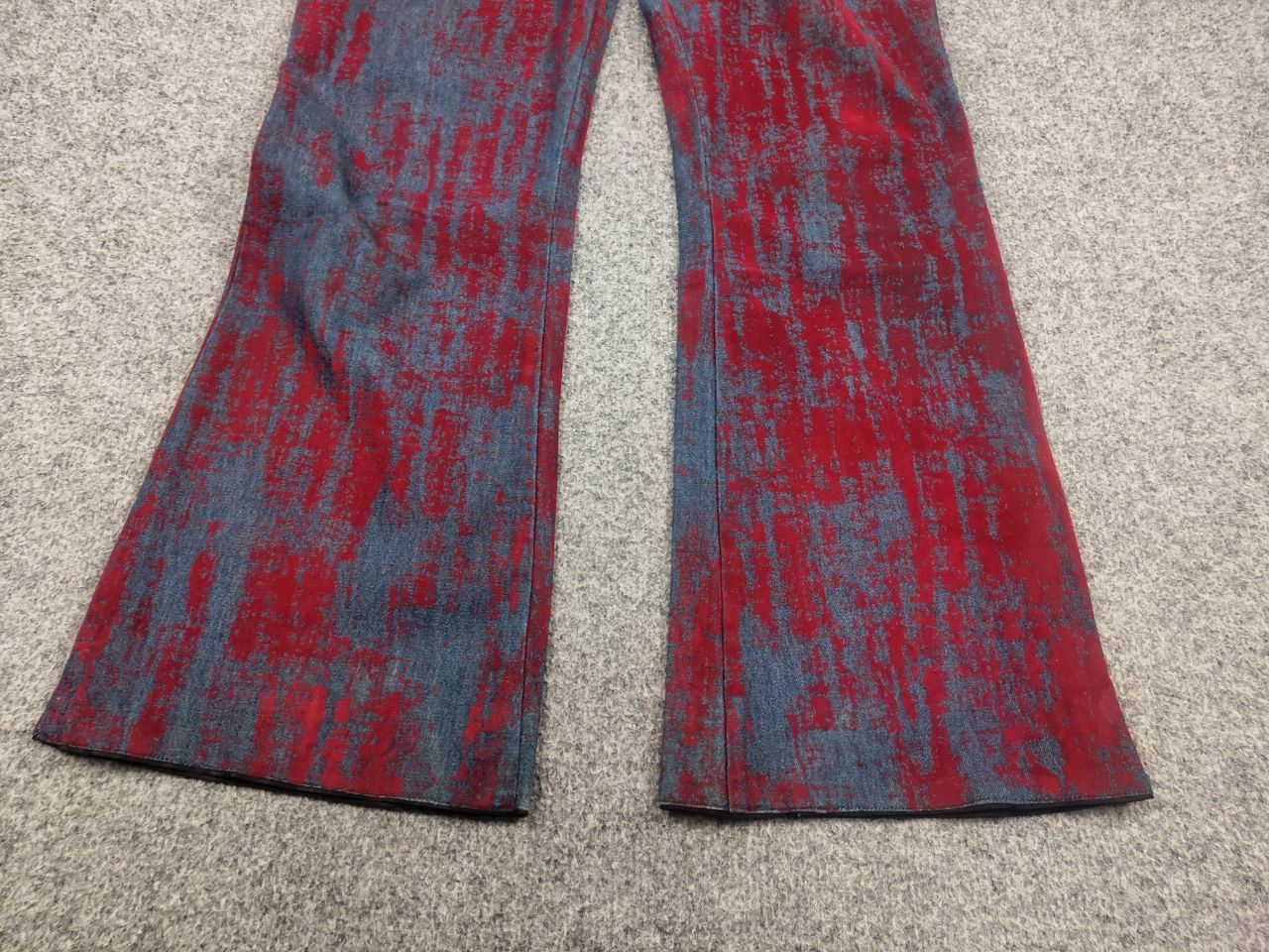 If Six Was Nine Vintage Hysteric Glamour style flared Blue Red Pants Y2K Size 27" / US 4 / IT 40 - 10 Thumbnail