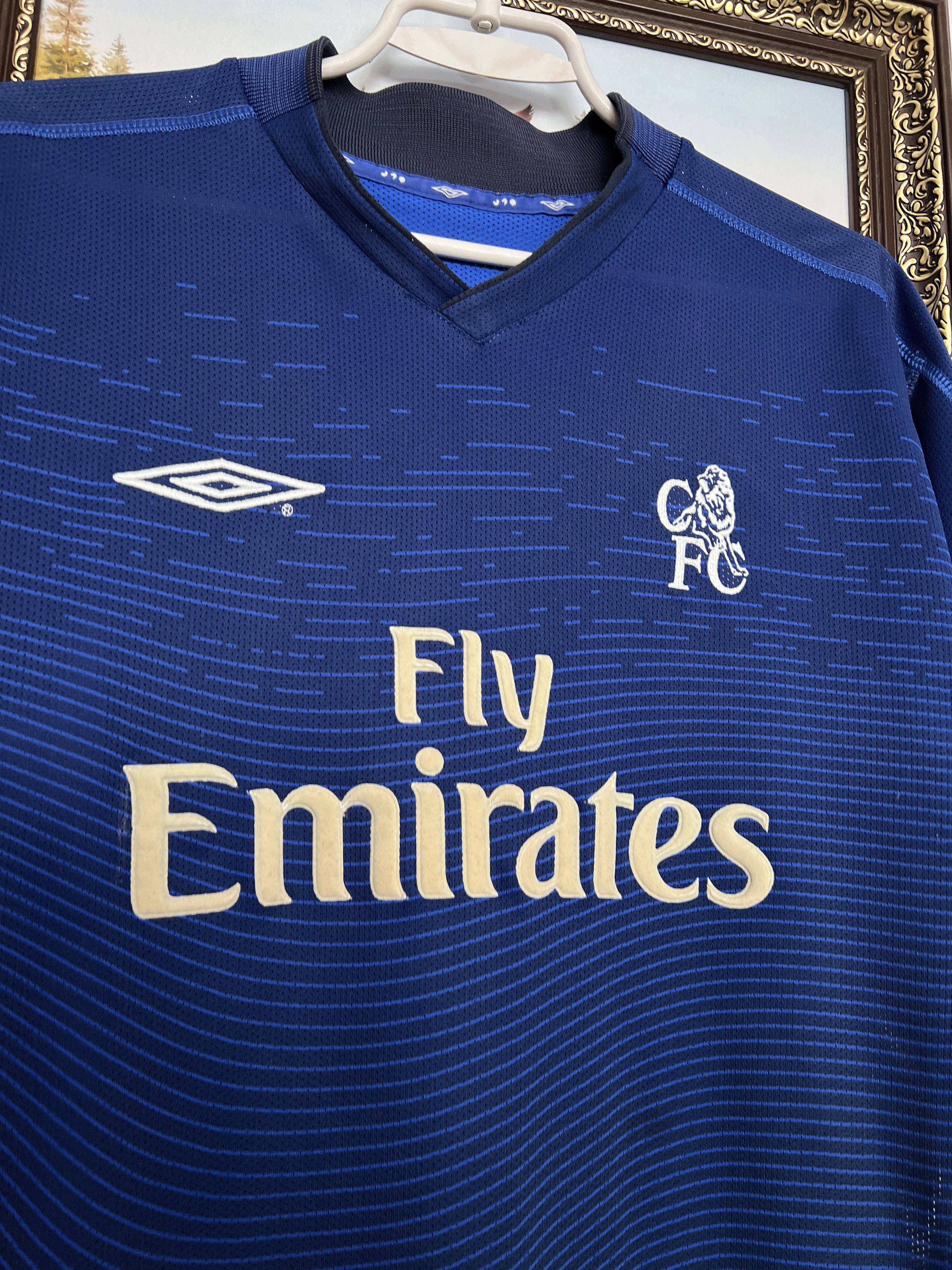 Umbro Vintage Chelsea Football Train Shirt Jersey Trikot Rare Size US L / EU 52-54 / 3 - 3 Thumbnail