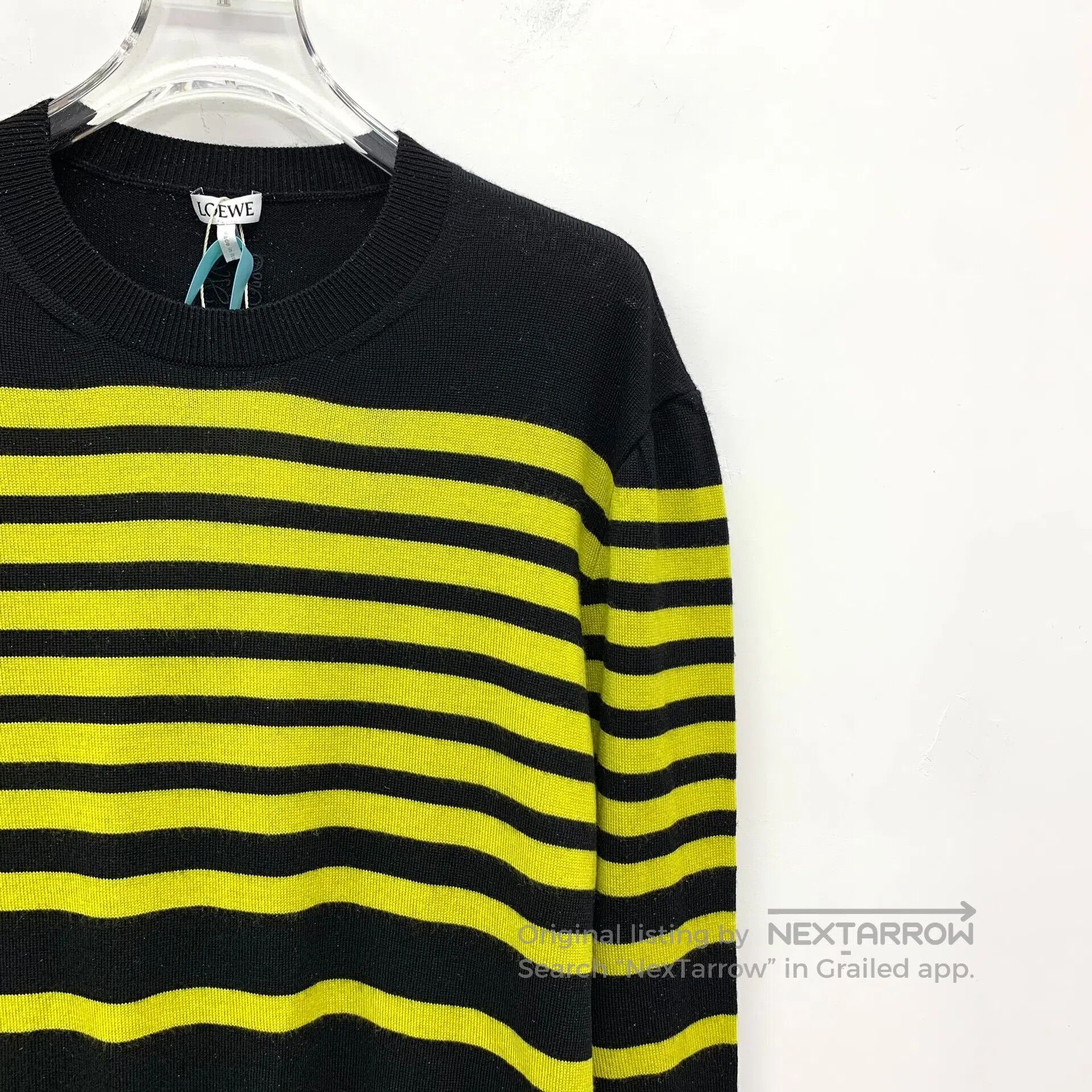 Loewe Loewe Multicolor Stripe Knit Wool Round Neck Long Sleeve S Size L / US 10 / IT 46 - 3 Thumbnail