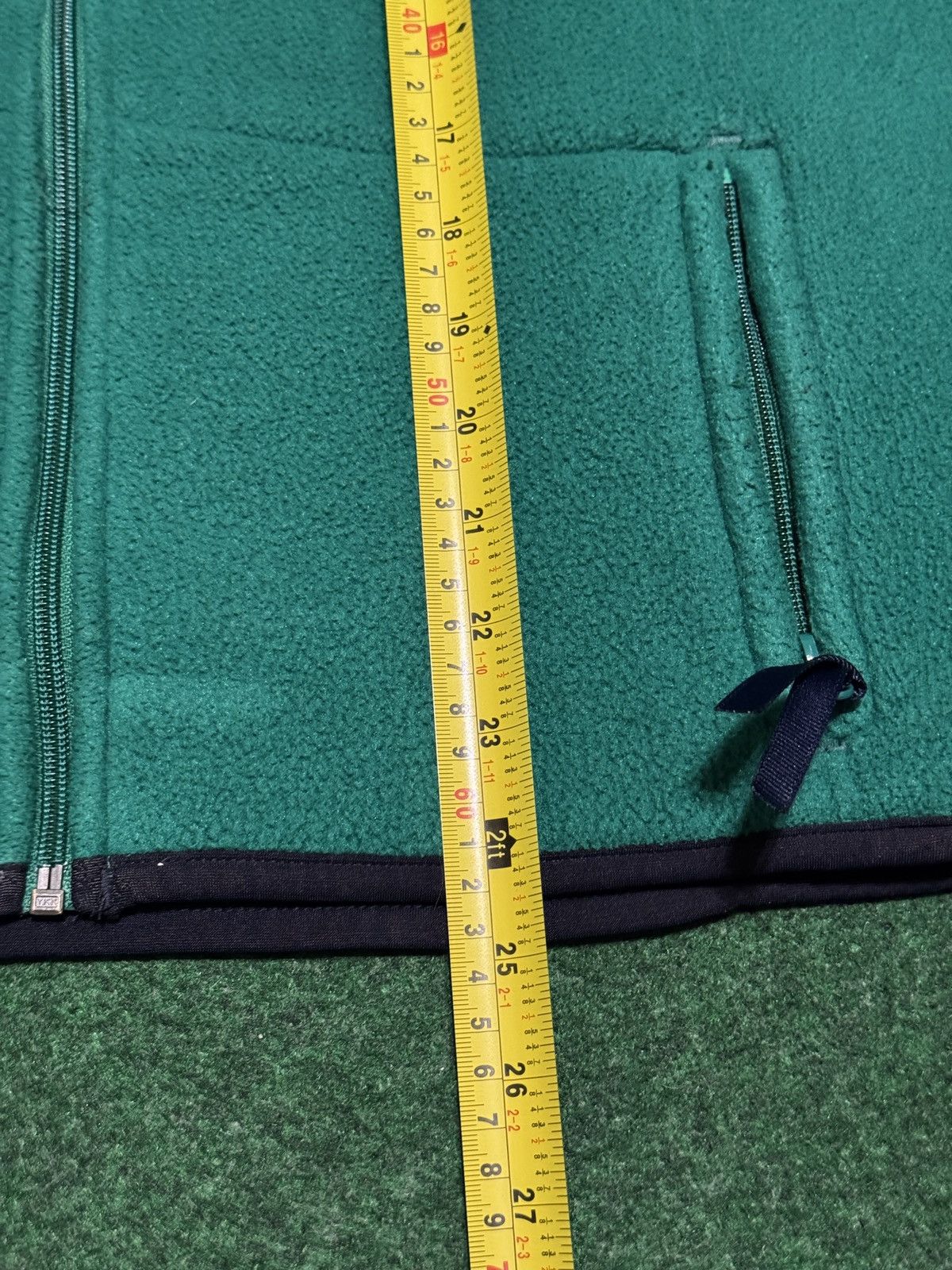 Woolrich Woolen Mills Woolrich Polartec Green Vest Zip Vintage Polyester Fleece Size L / US 10 / IT 46 - 7 Thumbnail