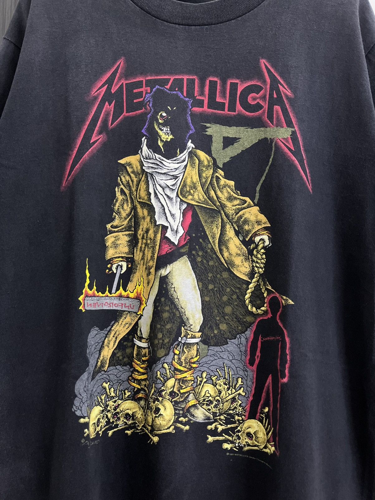 Band Tees Vintage 1992 Metallica Unforgiven Size US L / EU 52-54 / 3 - 2 Thumbnail
