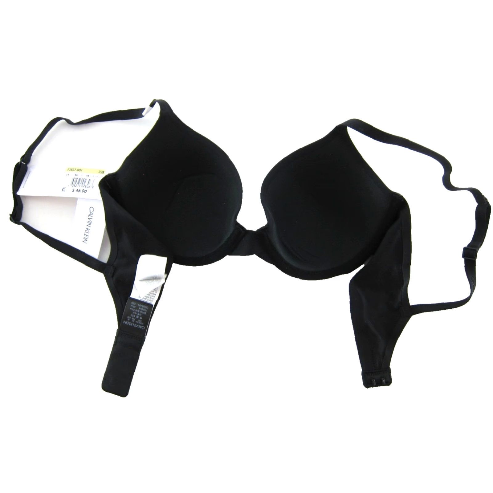 Calvin Klein Calvin Klein Bra 32B Black Perfectly Fit Lightly Lined Full Coverage Underwire Size ONE SIZE - 5 Thumbnail