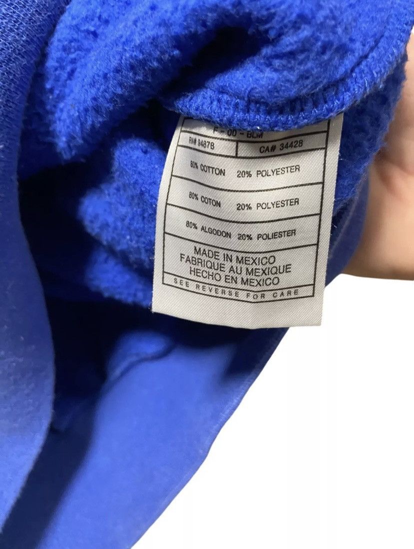 Nike × Vintage VTG Nike Spell Out Sweatshirt Blue Center Swoosh Felt Logo Size US XL / EU 56 / 4 - 6 Thumbnail