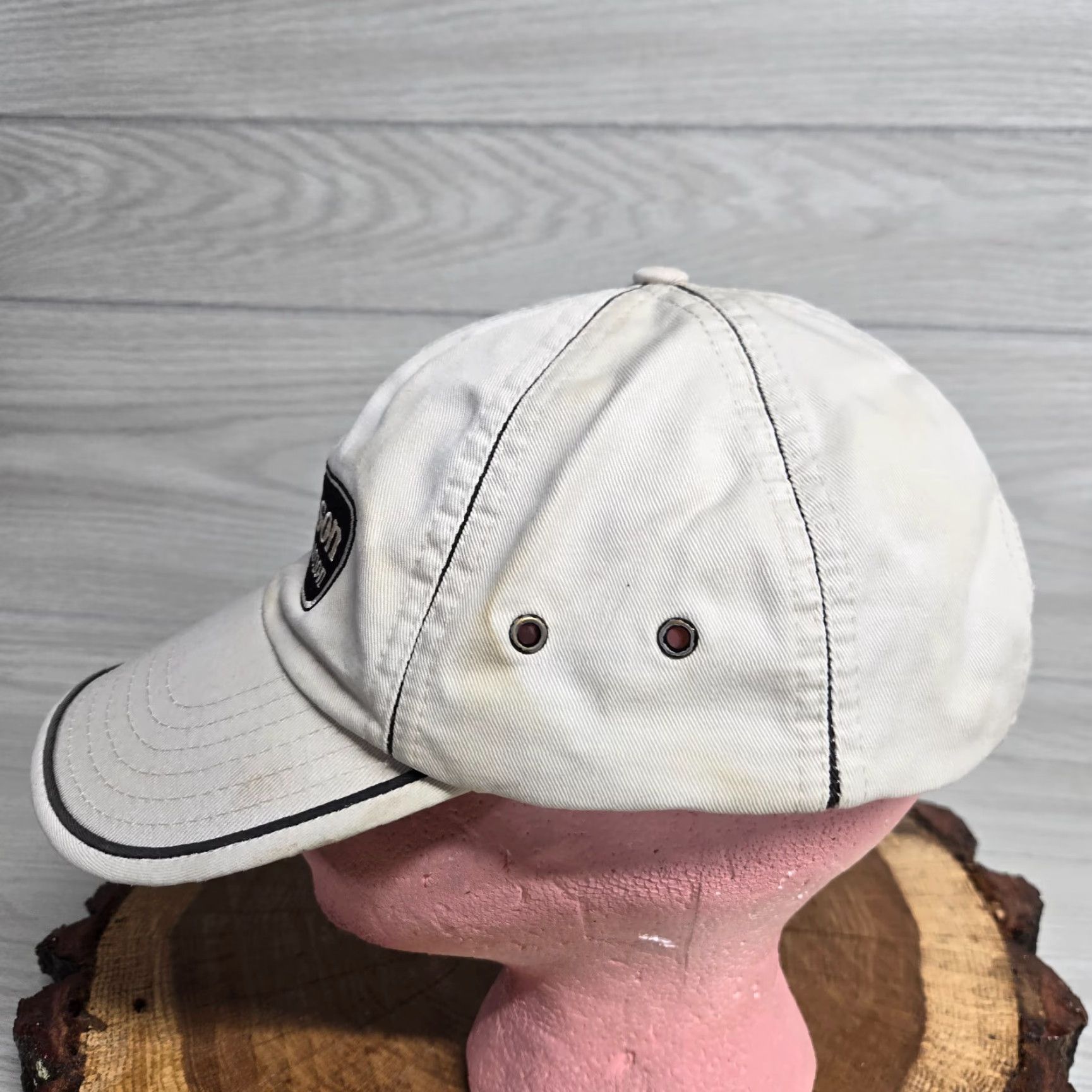Vintage Unbranded Adjustable Beige Baseball Cap Hat for Men - Casual Logo Theme Size ONE SIZE - 2 Thumbnail