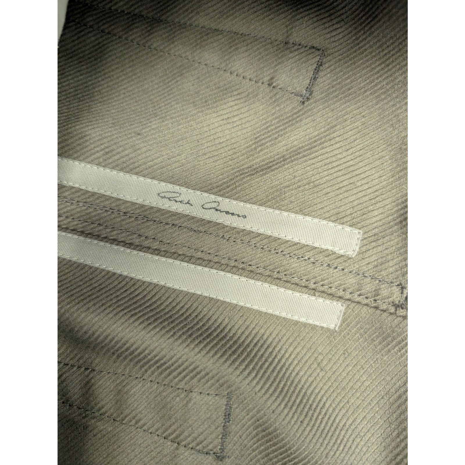 Rick Owens o1rshd1 Double Cargo Pants in Dust Size US 31 - 12 Thumbnail