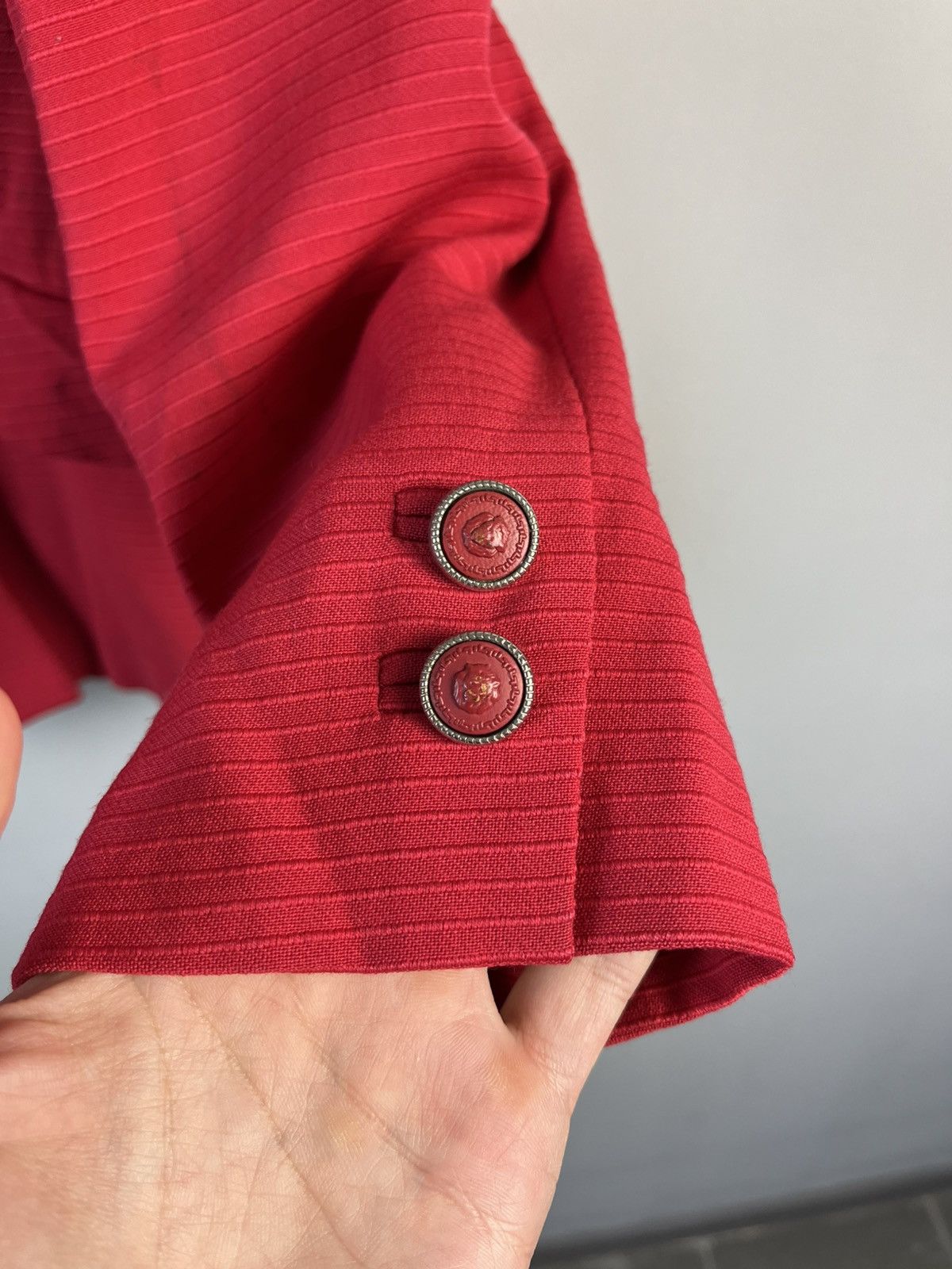 Versus Versace Medusa Button Wool Vintage Blazer Italy