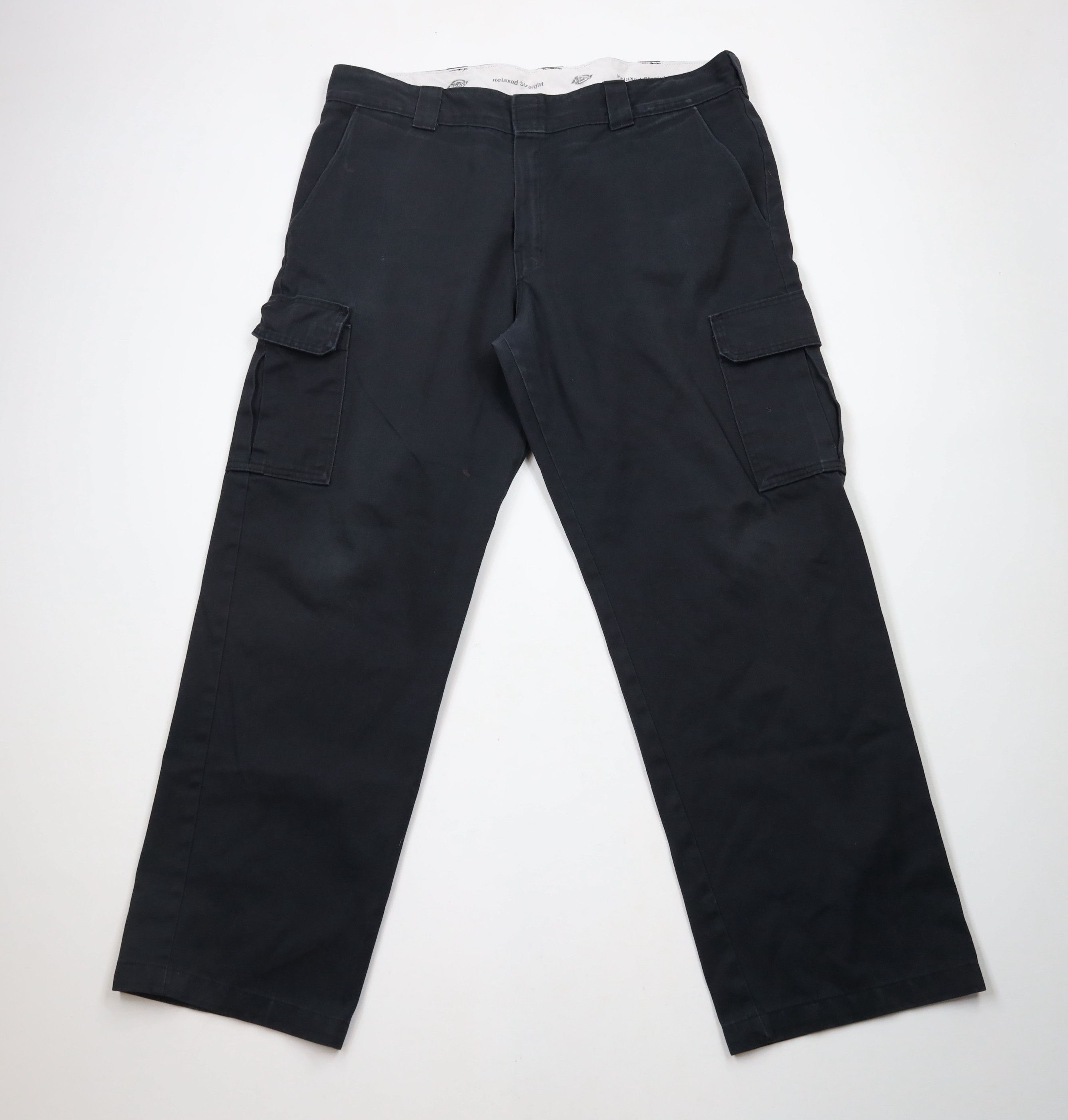 Dickies × Vintage Vintage Dickies Relaxed Straight Wide Leg Cargo Pants Black Size US 40 / EU 56 - 1 Thumbnail