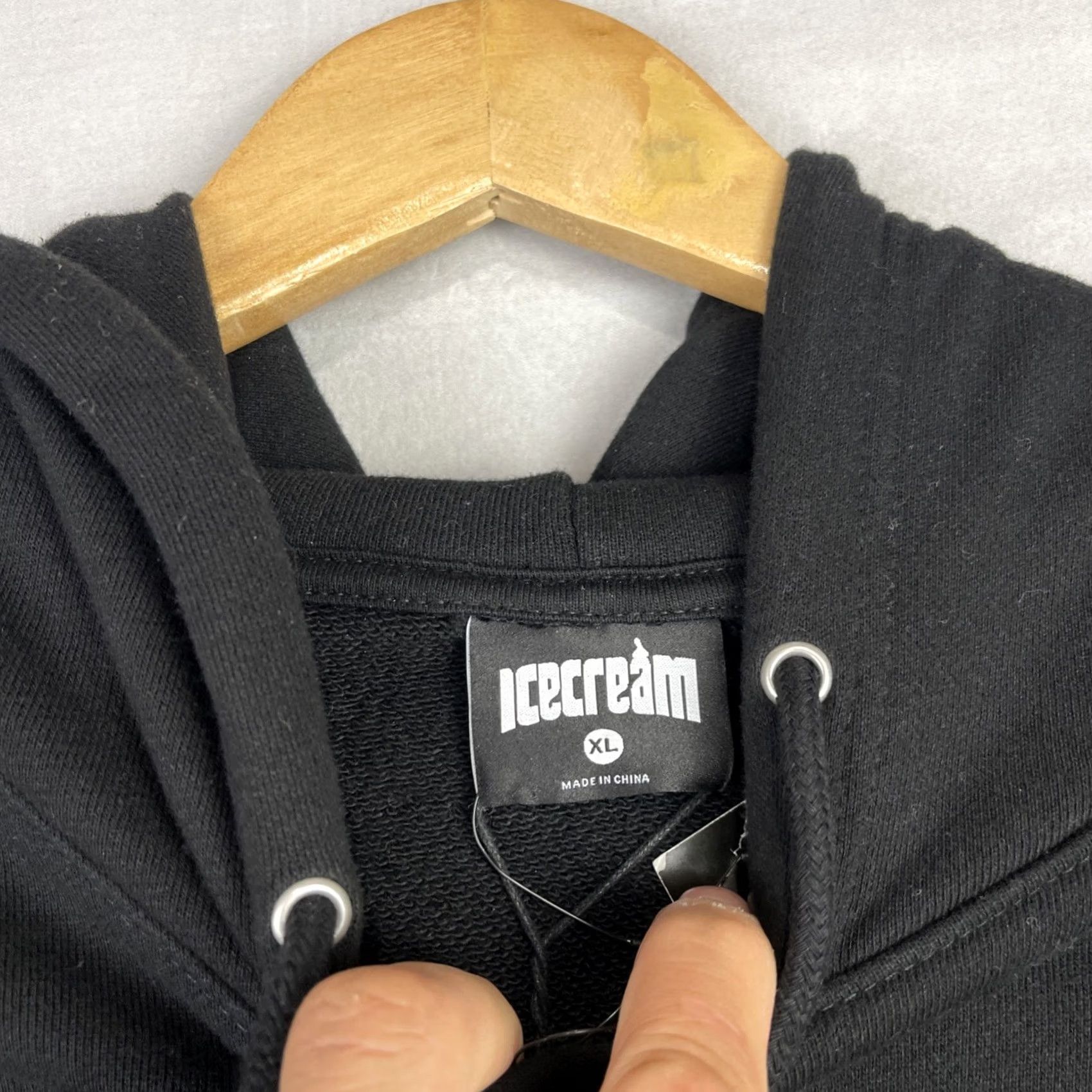 Vintage ICECREAM Hoodie Mens XL Black Avery Sweatshirt Streetwear Chenille Patch Sweatshirt Size US XL / EU 56 / 4 - 6 Thumbnail