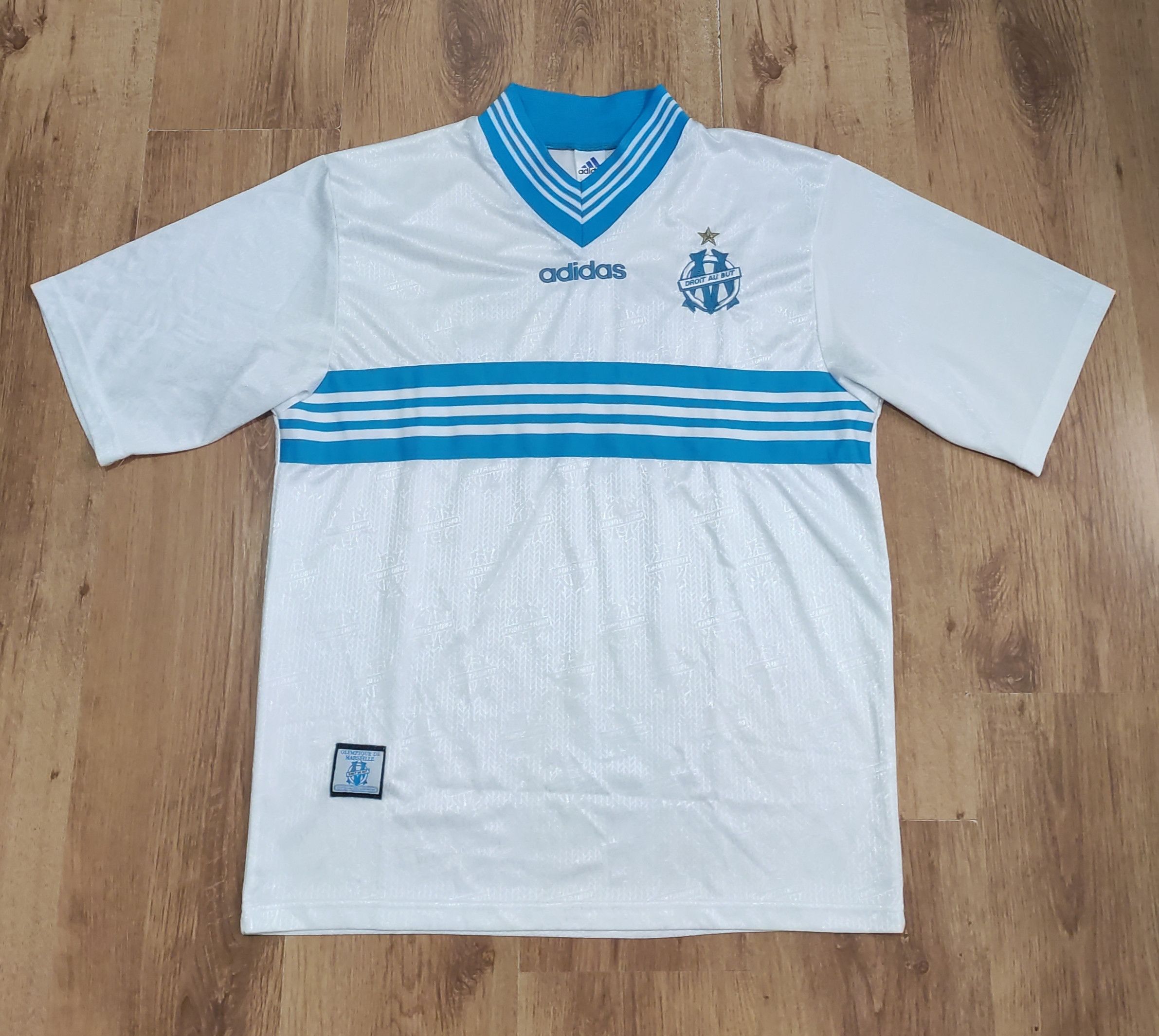 Adidas × Vintage Vintage Adidas Olympique Marseille 1997-98 jersey size Large Size US L / EU 52-54 / 3 - 1 Thumbnail