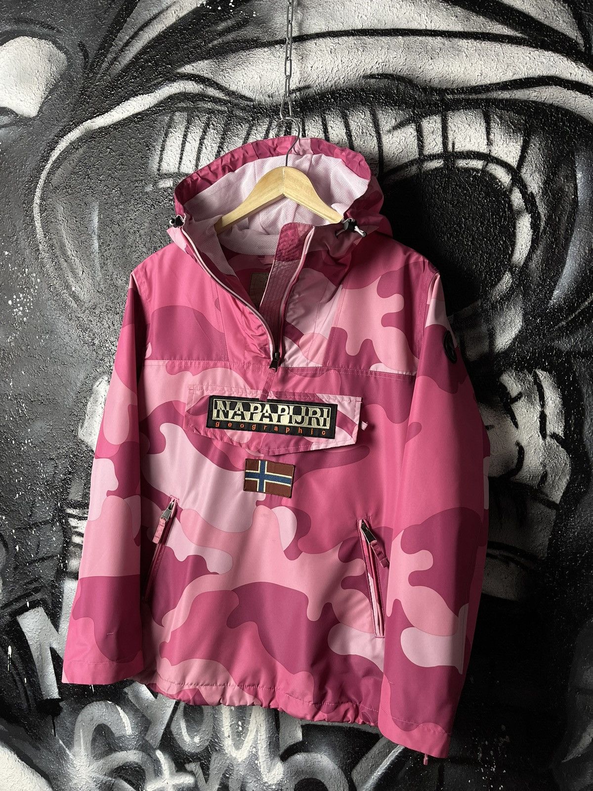 Napapijri Outdoor Life Napapijri Rainforest Summer Pink Camo Jacket Woman s Size S Grailed