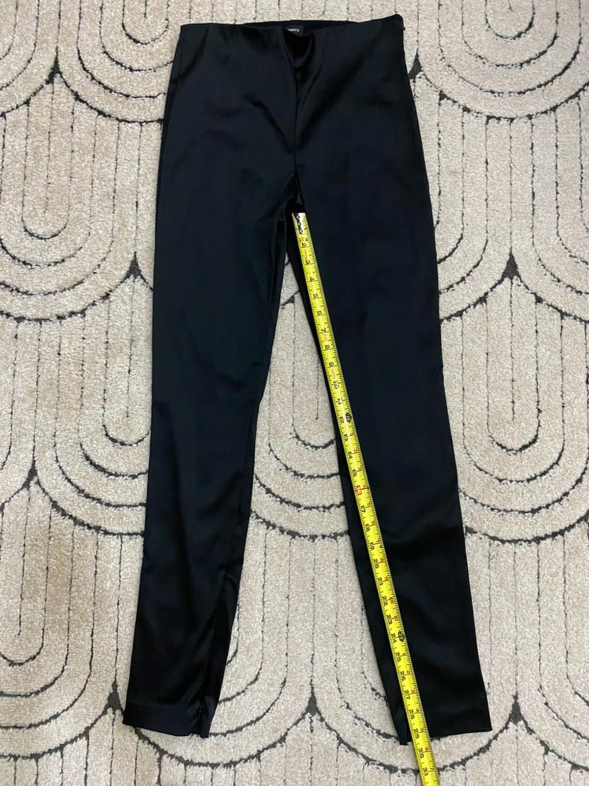 Theory NWT THEORY High-shine Legging with Ankle Zippers (US 4) Size 27" / US 4 / IT 40 - 2 Thumbnail