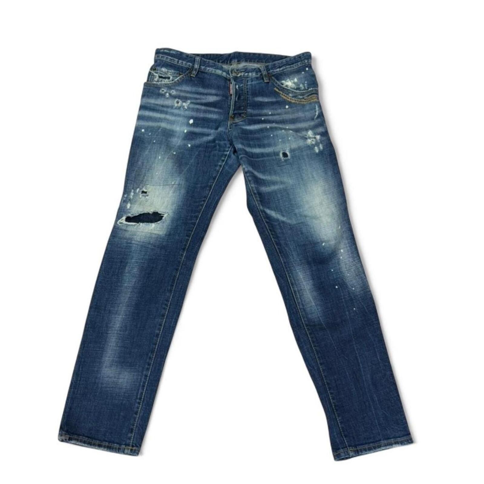True Religion Dsquared2 distressed denim jeans Stretchable Size US 34 / EU 50 - 1 Thumbnail