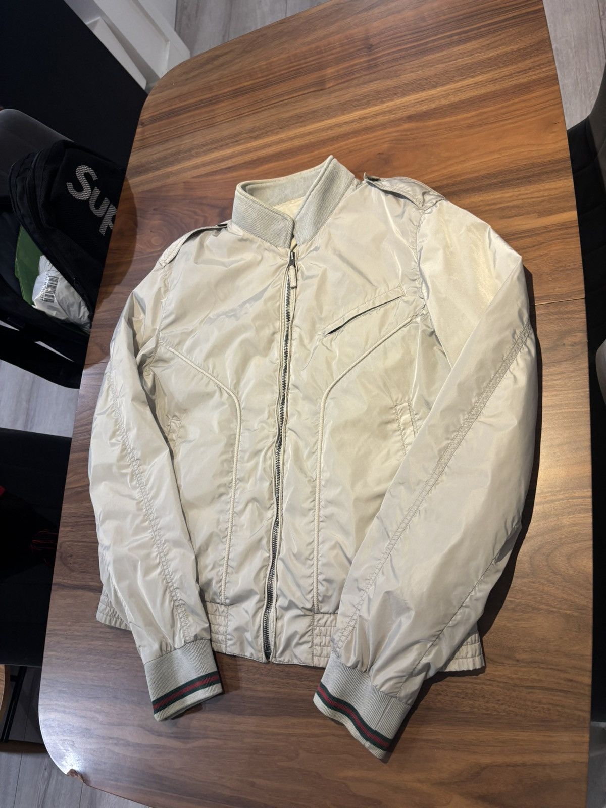 Gucci Gucci Mainline Nylon Bomber Jacket Size US M / EU 48-50 / 2 - 3 Thumbnail