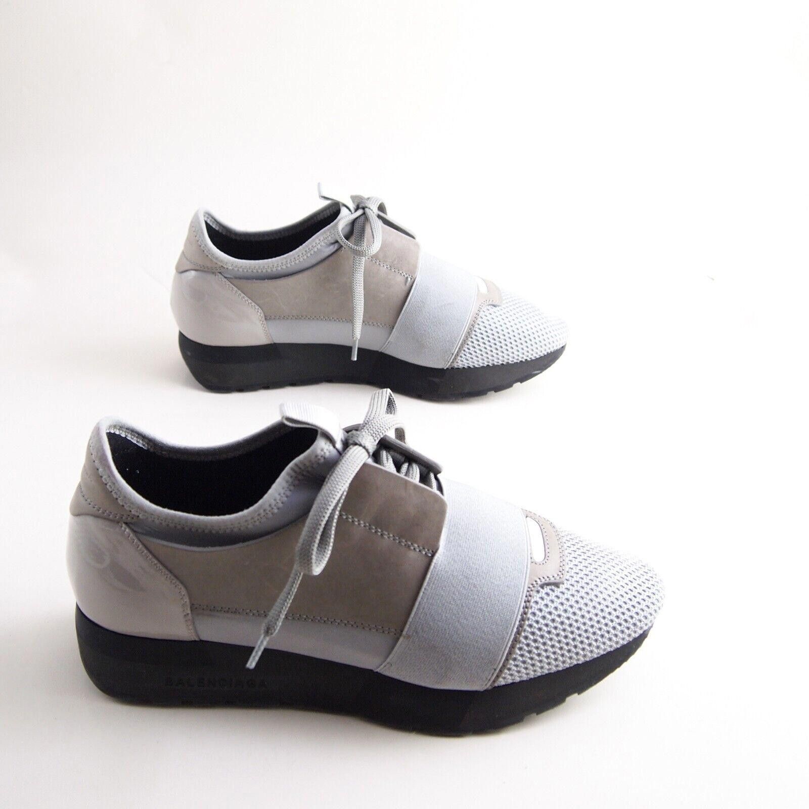 Balenciaga Balenciaga Race Runner Sneakers Gray Mesh Leather EU 37 US 7 Size US 7 / IT 37 - 5 Thumbnail