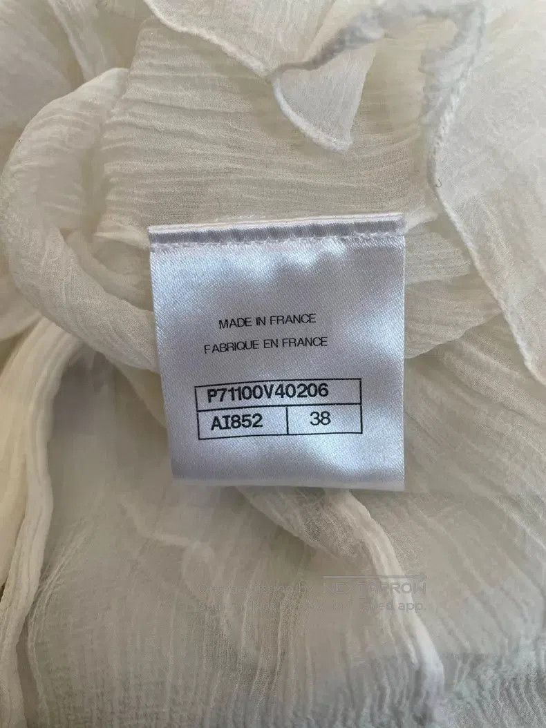 Chanel Chanel Handicraft workshop ruffled silk shirt Size XS / US 0-2 / IT 36-38 - 6 Thumbnail