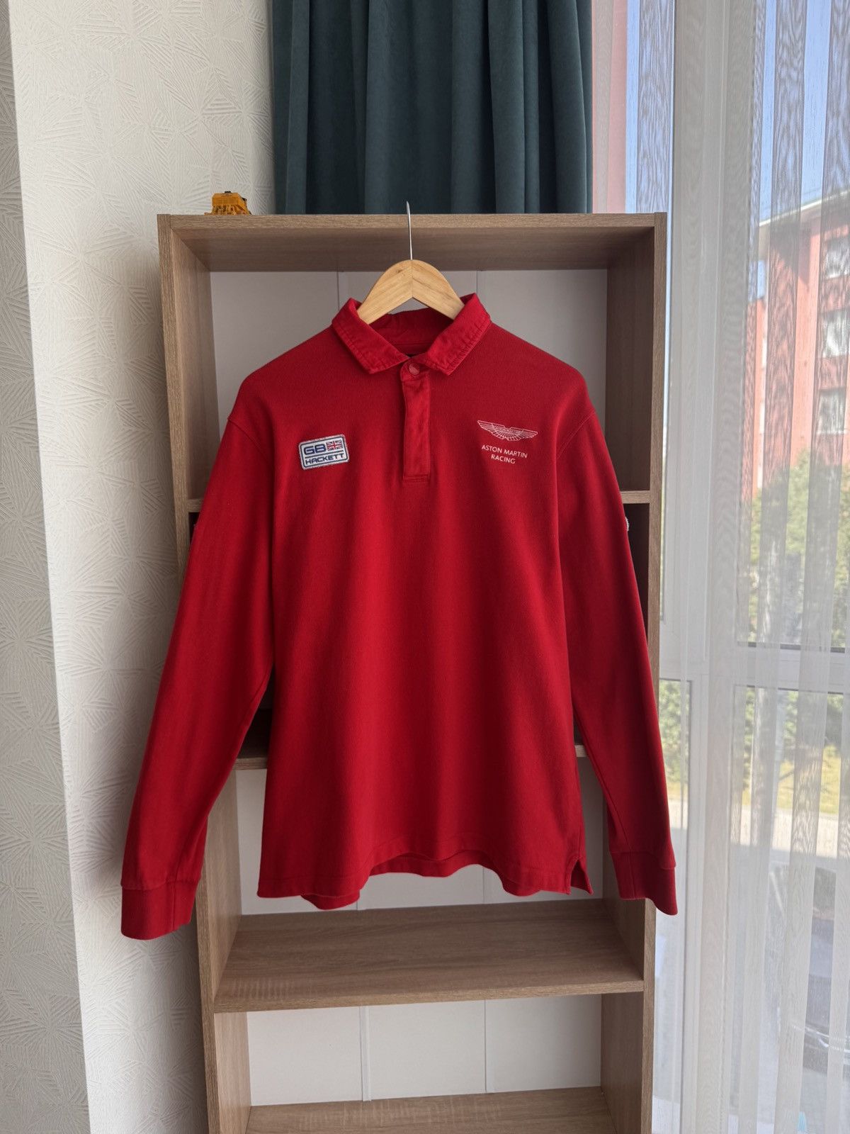 Other Vintage Aston Martin Racing by Hackett Red Formula1 Sweatsrt Size US L / EU 52-54 / 3 - 1 Thumbnail