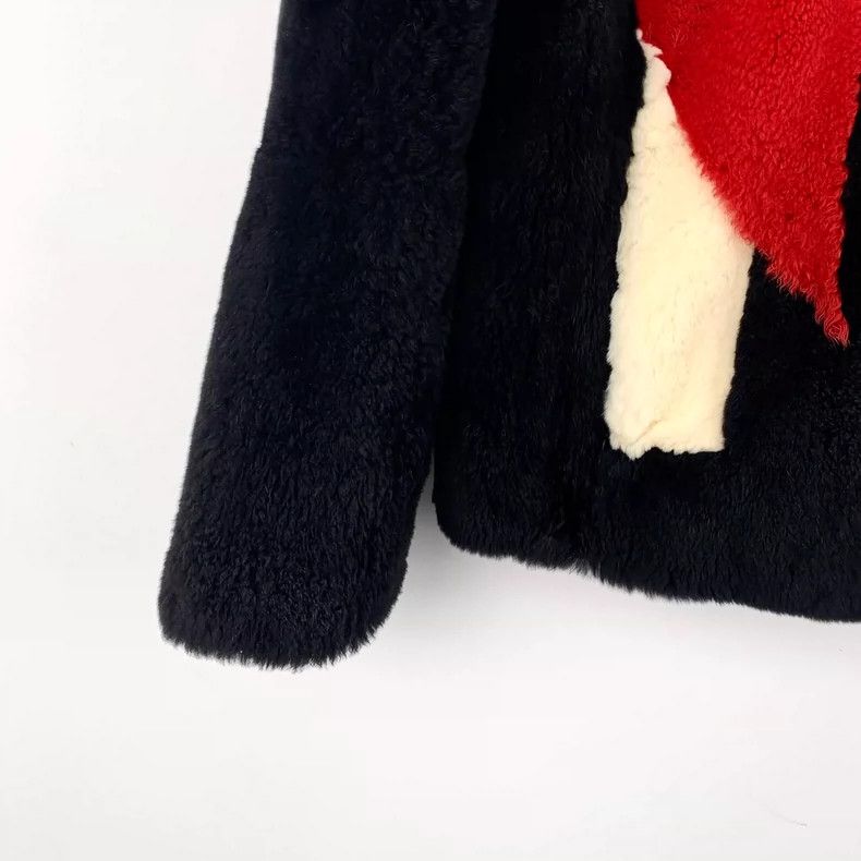 Givenchy Givenchy Size38 Black Crew Neck Long Sleeve Fur Jacket Size US M / EU 48-50 / 2 - 4 Thumbnail