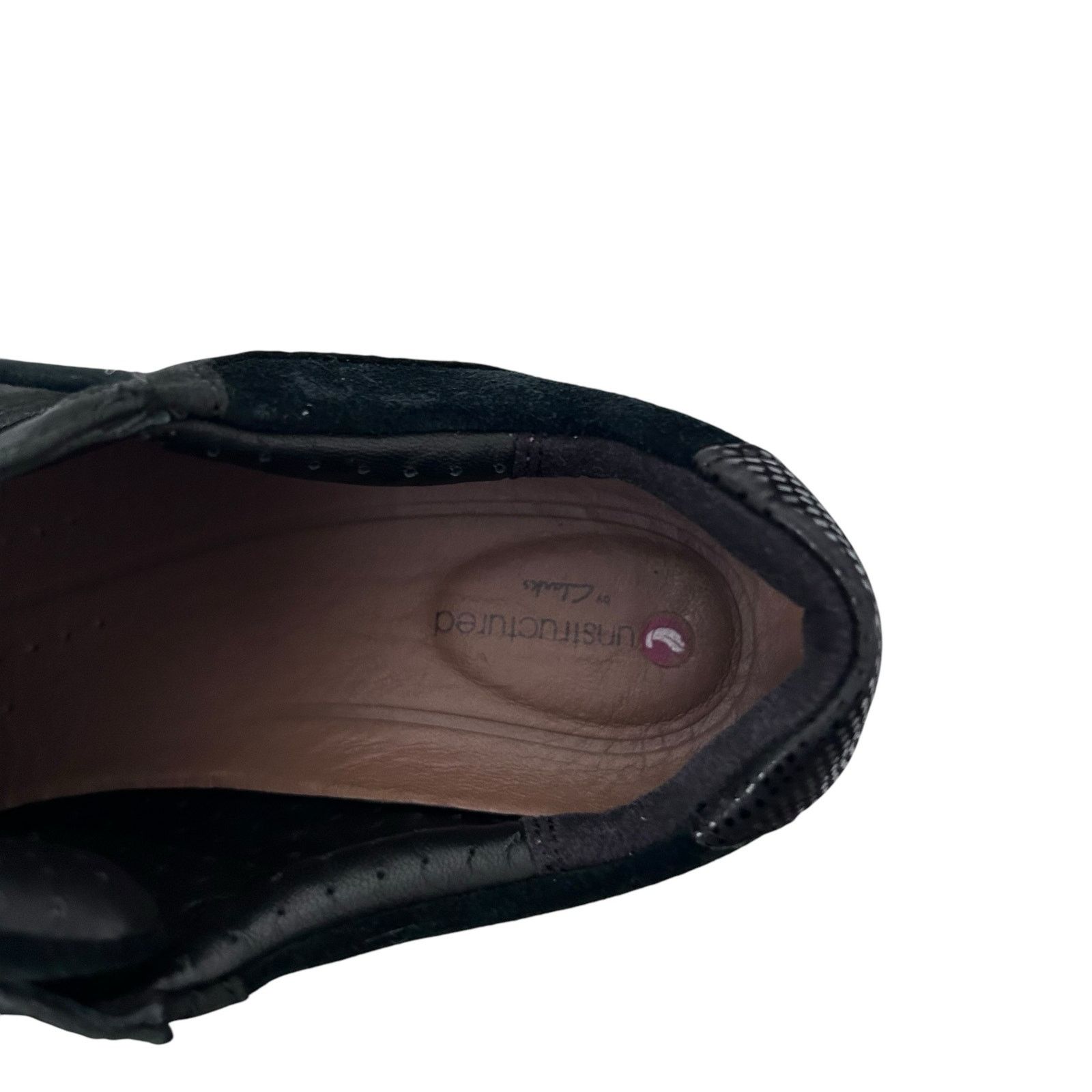Clarks Clarks Unstructured Black Leather Un Adorn Lo Sneakers Sz 5 Size US 5 / IT 35 - 8 Thumbnail